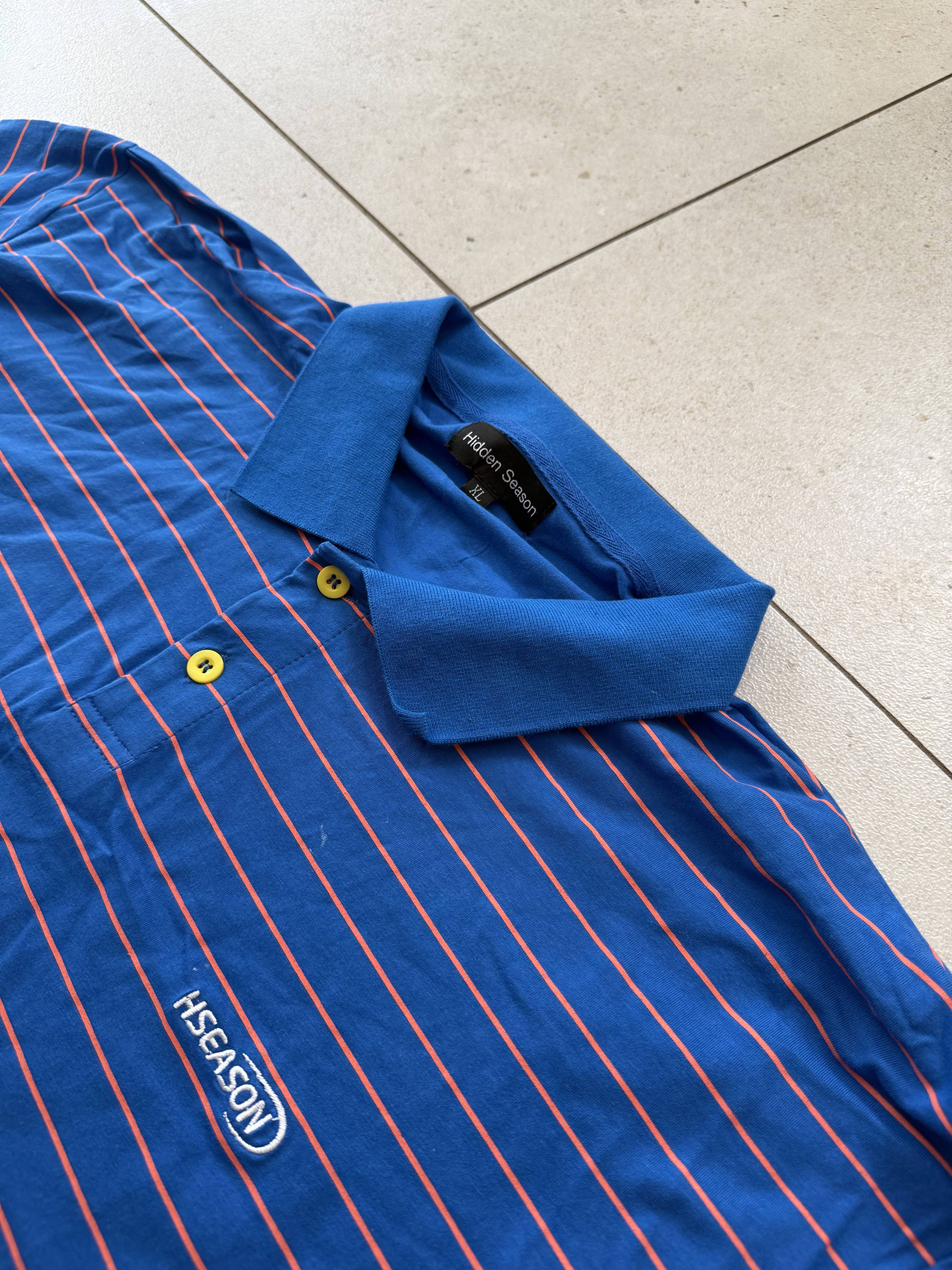The GV Gallery Hidden Season Blue Striped Polo - XL Size US XL / EU 56 / 4 - 2 Thumbnail