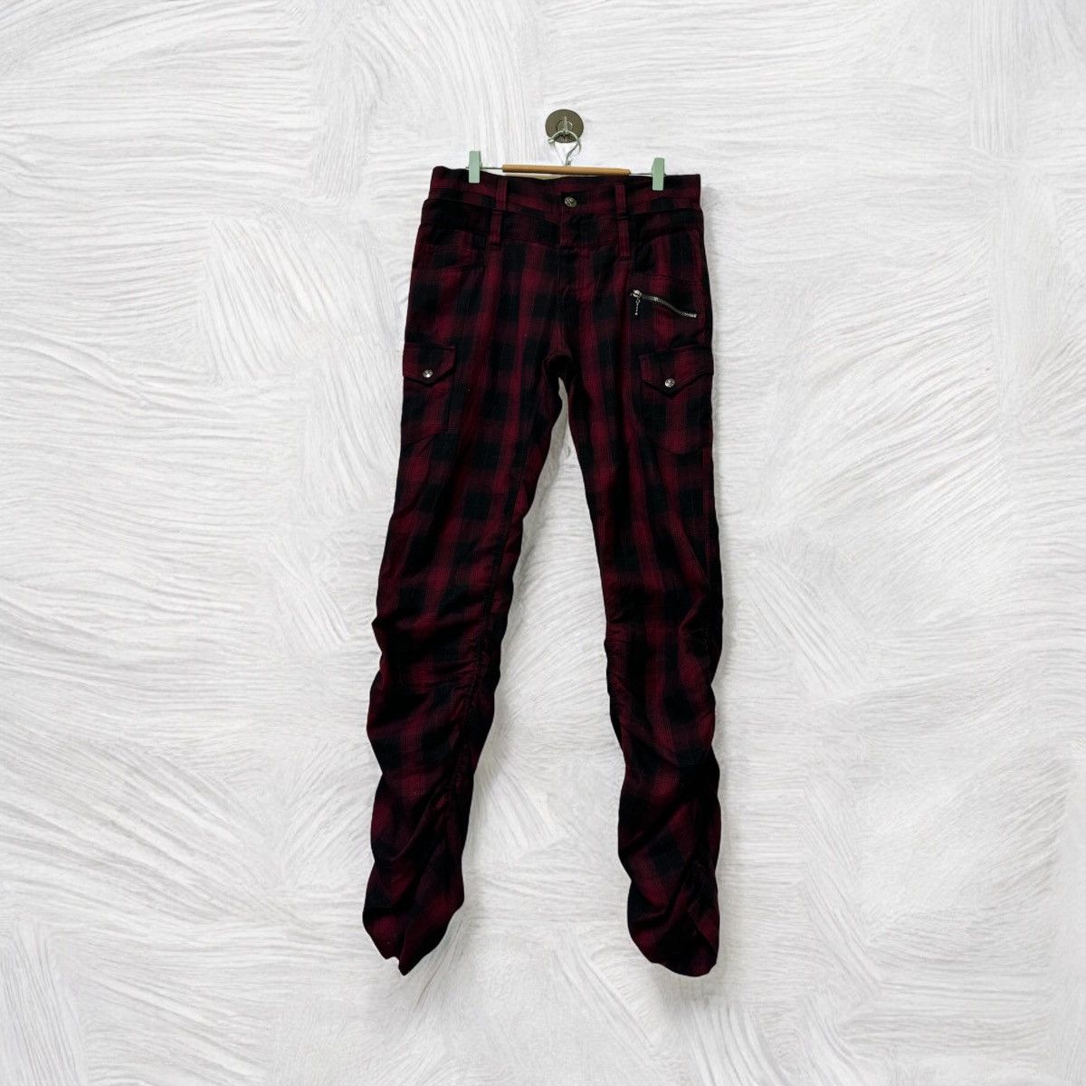 Hysteric Glamour × If Six Was Nine × Japanese Brand VINTAGE PLAID TARTAN DOUBLE FOCUS STACKED PANT Size US 34 / EU 50 - 1 Thumbnail