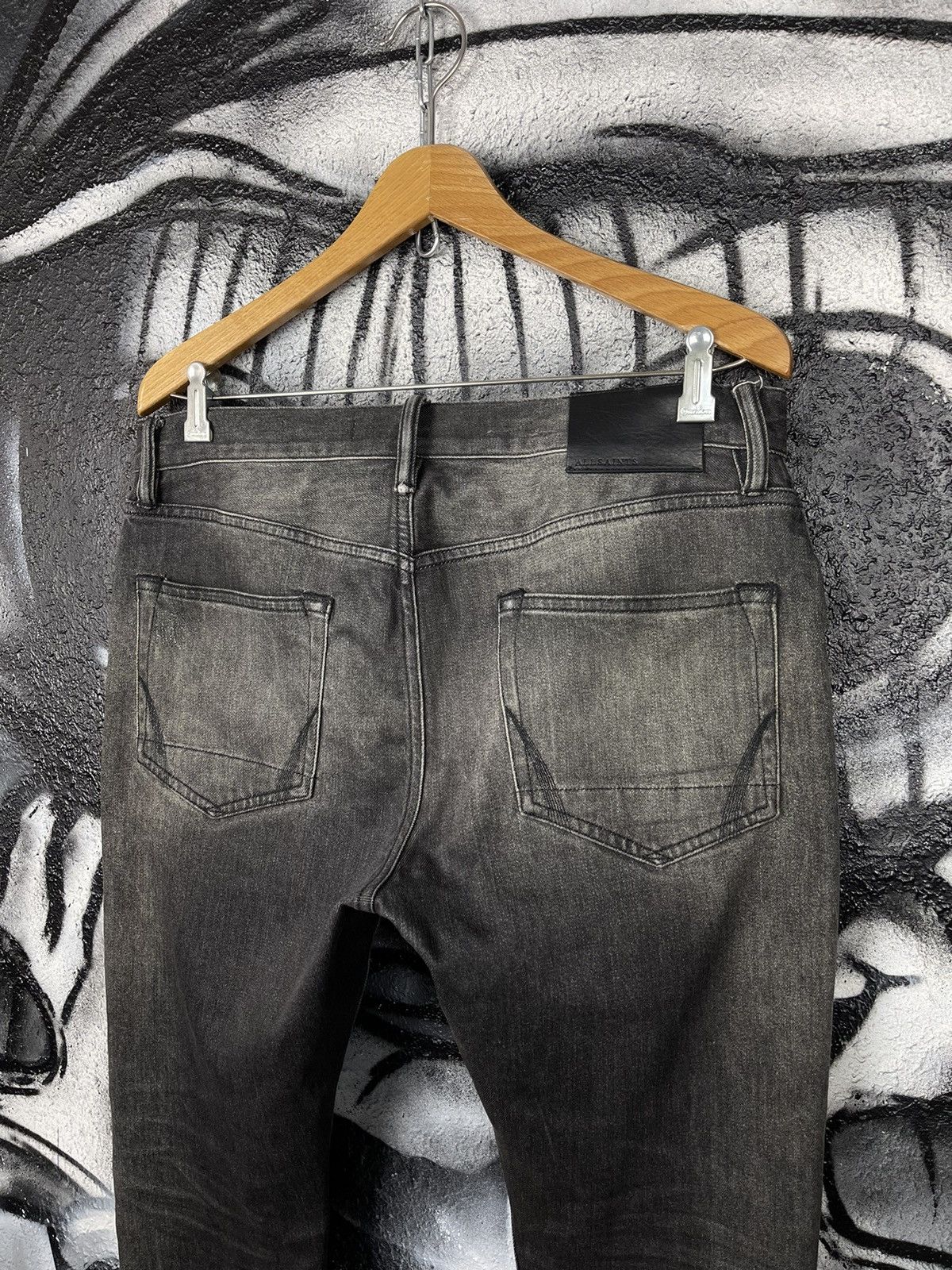Allsaints Allsaints Rex Damaged Slim Fit Jeans Men’s Size 30 Size US 30 / EU 46 - 13 Thumbnail