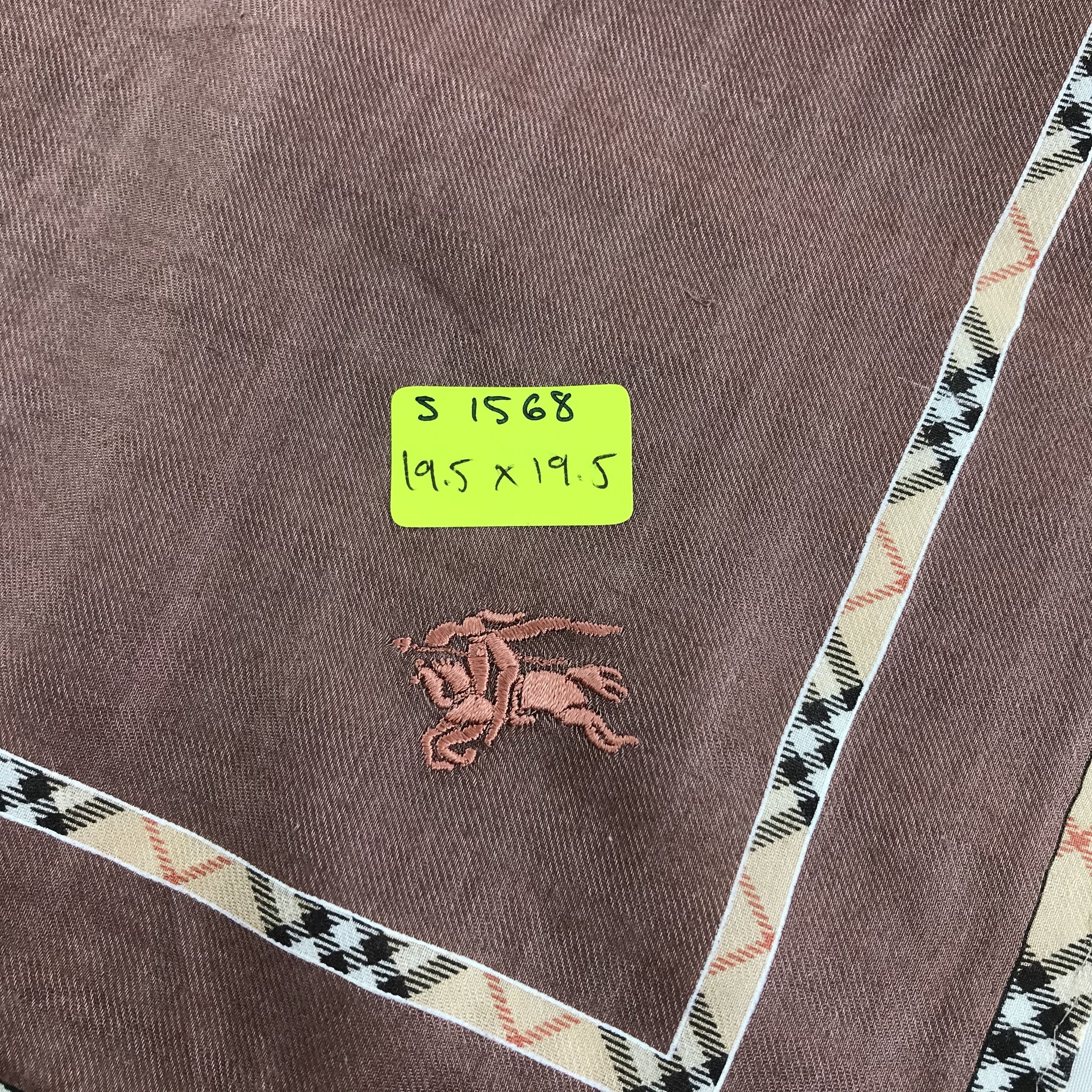 Burberry × Vintage Burberry Bandana / Handkerchief / Neckerchief - S1568 Size ONE SIZE - 5 Thumbnail