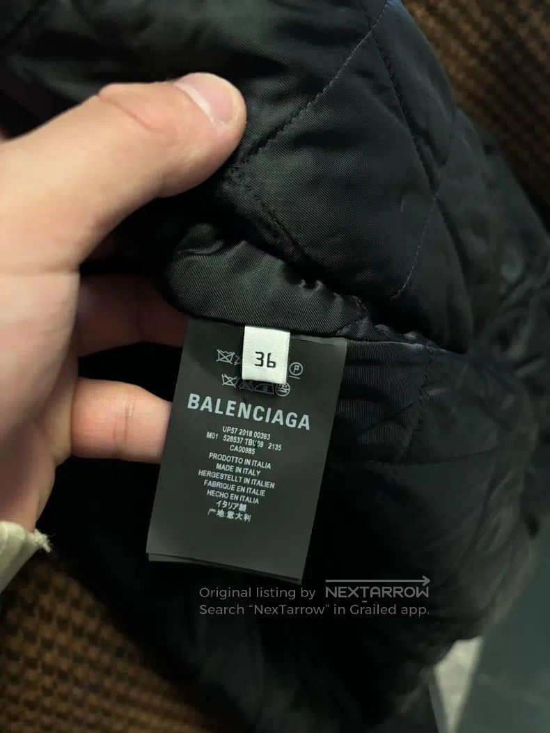 Balenciaga Balenciaga Heavyweight Houndstooth Wool Coat Size XS / US 0-2 / IT 36-38 - 3 Thumbnail