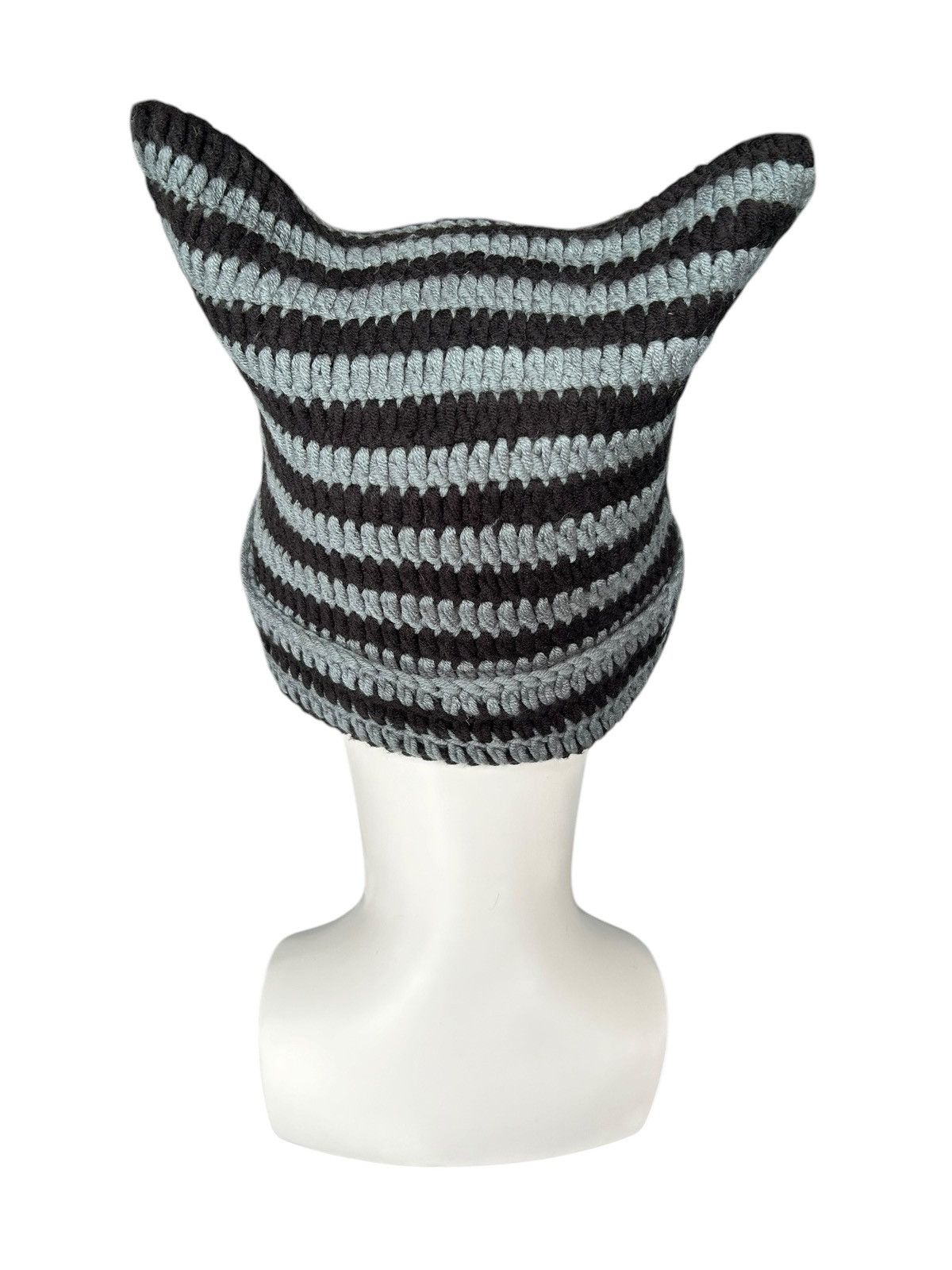 Japanese Brand × Kapital × Vintage Horn Devil Crochet Knitted Handmade Beanie Hats Rare☠️☠️ Size ONE SIZE - 5 Thumbnail