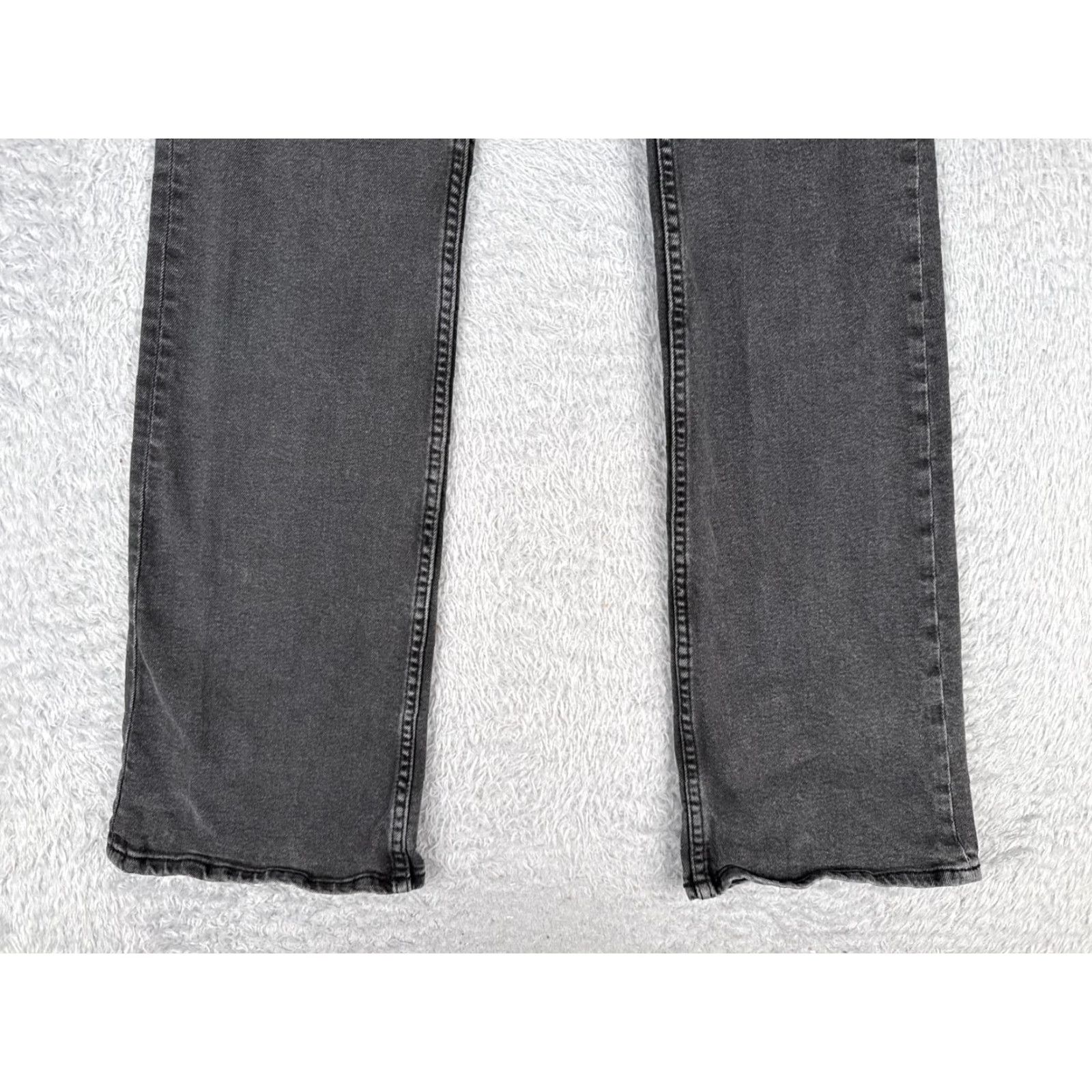 Vintage Divider Jeans Womens 6 Black No Waist Flared Cotton Blend Mid Rise Cotton 26x30 Size 28" / US 6 / IT 42 - 2 Thumbnail