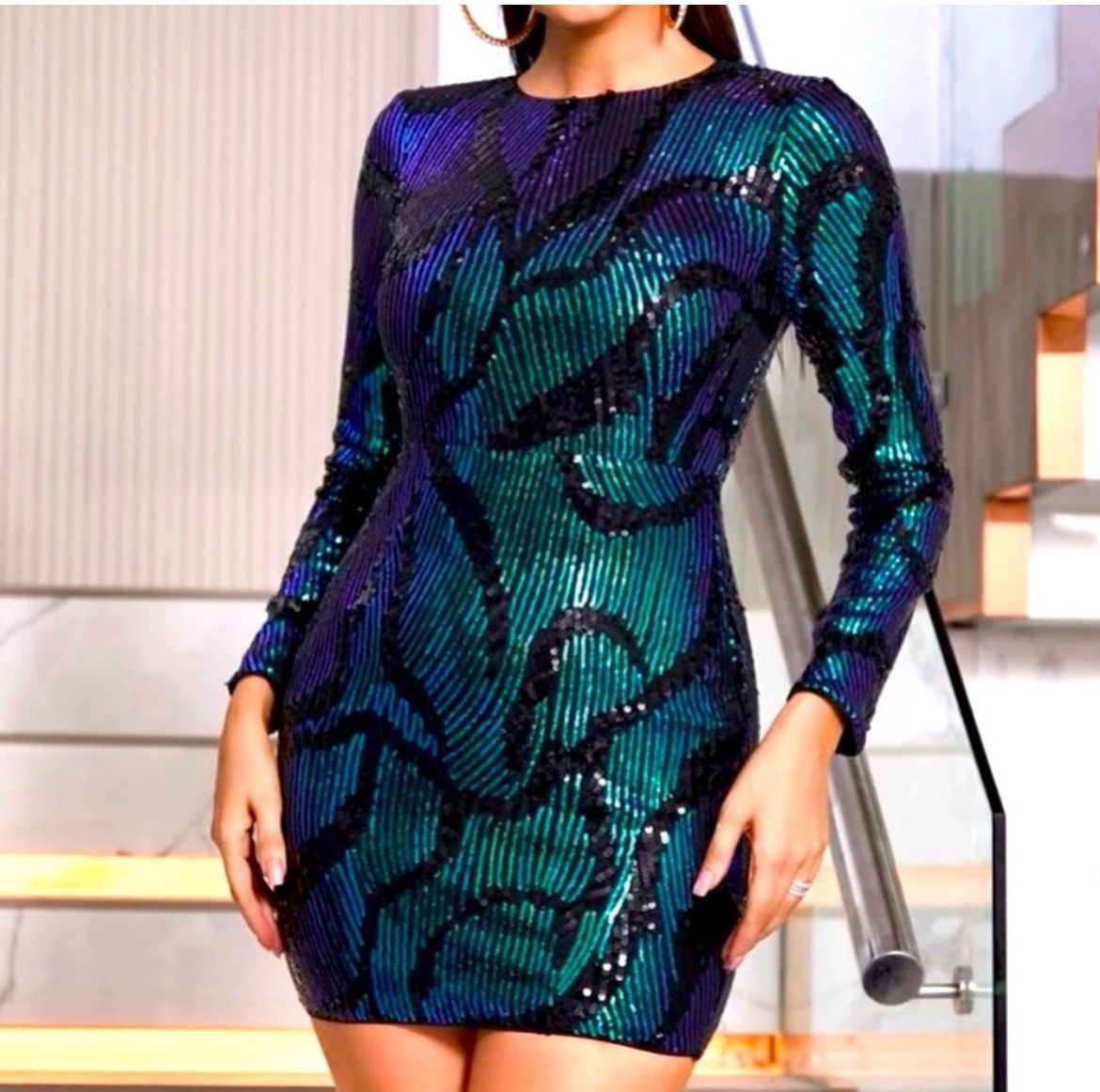 Designer × Other Nwt, Lavishly Paris Women’s Backless Sequin Dress Size M / US 6-8 / IT 42-44 - 8 Thumbnail