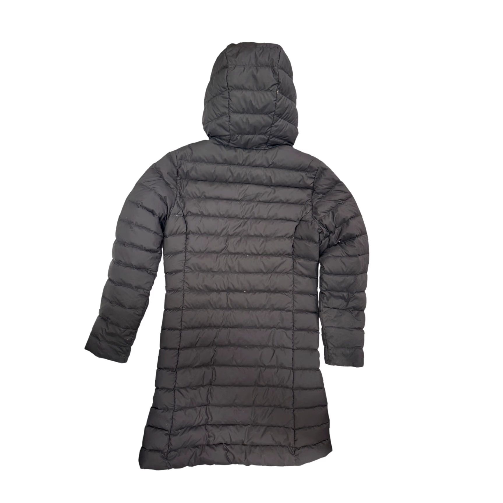 Patagonia Patagonia Silent Down Jacket Women's Sz XS Long Puff Black Hide Hooded Parka Size XS / US 0-2 / IT 36-38 - 2 Thumbnail