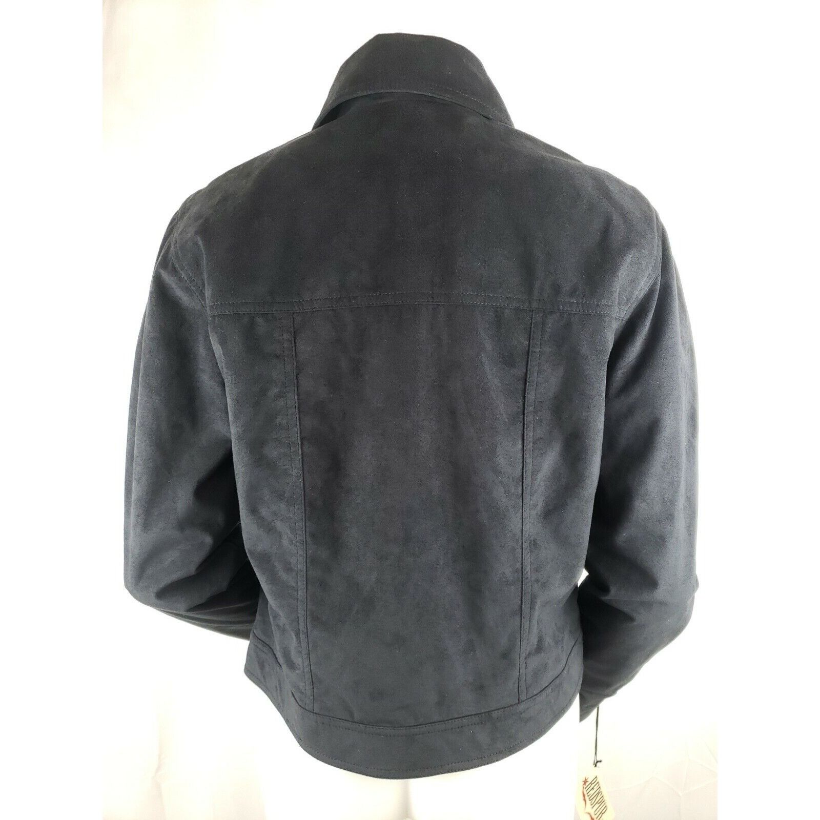Other Faux Suede Rhinestone Western Jacket Womens M Black Trucker Size M / US 6-8 / IT 42-44 - 4 Thumbnail