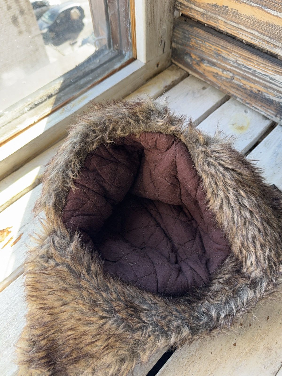 Japanese Brand Y2K Vintage Fuzzy Hat Mohair Opium Ushanka Trapper hat retro Size ONE SIZE - 9 Thumbnail