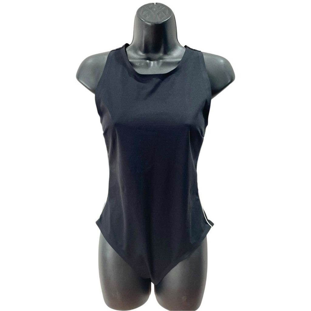 Zara NEW Zara Black Stretch Tech Cross Back Body Suit - M fits S Size M / US 6-8 / IT 42-44 - 3 Thumbnail