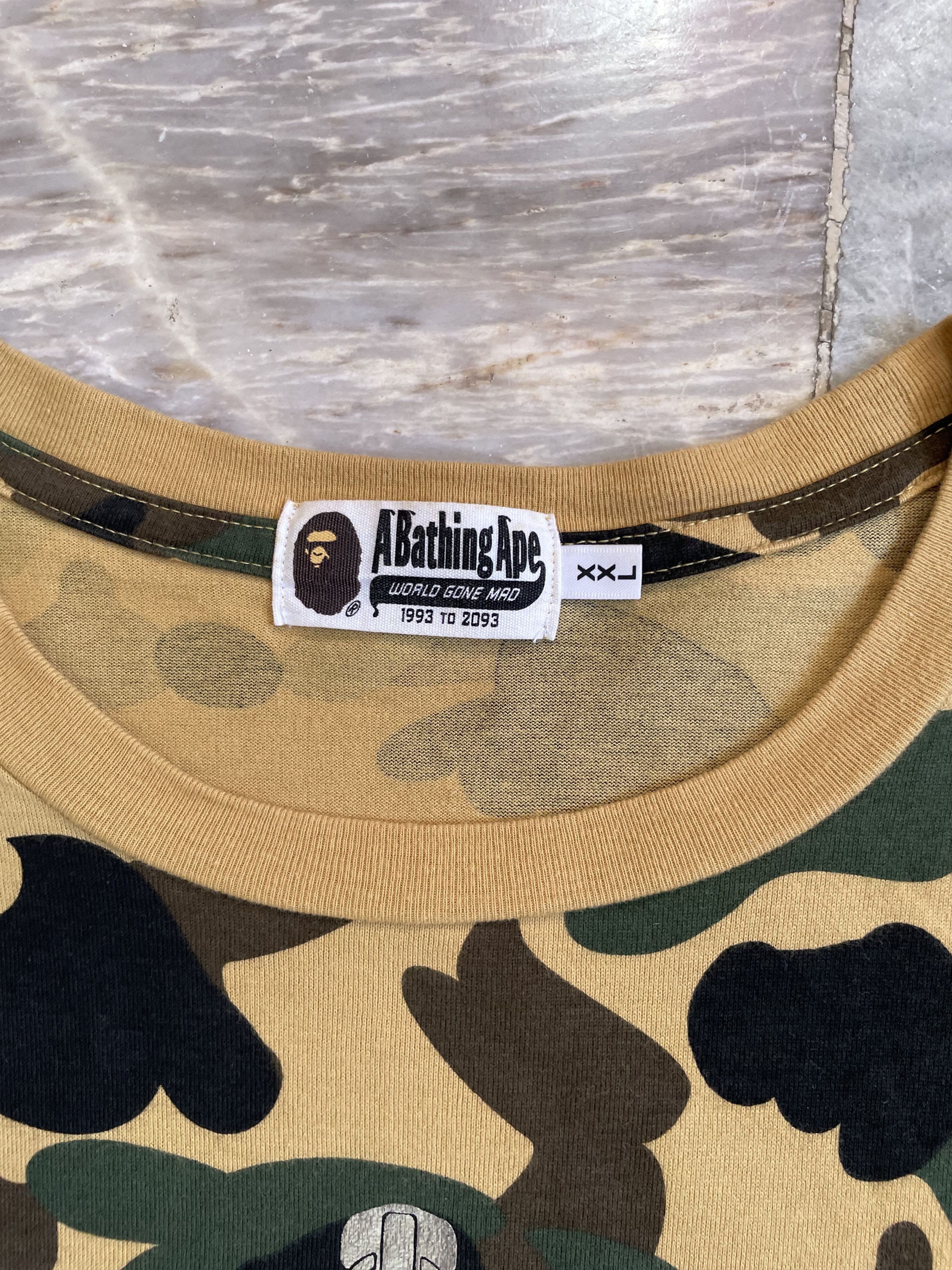 Bape Bape Shark 1st Camo Tee Size US XXL / EU 58 / 5 - 7 Thumbnail