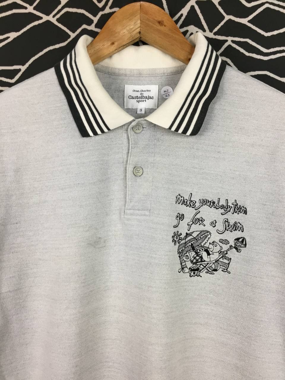 Jean Charles De Castelbajac Jean Charles De Castelbajac Bear Beach Embroidery Polo Shirt Size US M / EU 48-50 / 2 - 3 Thumbnail