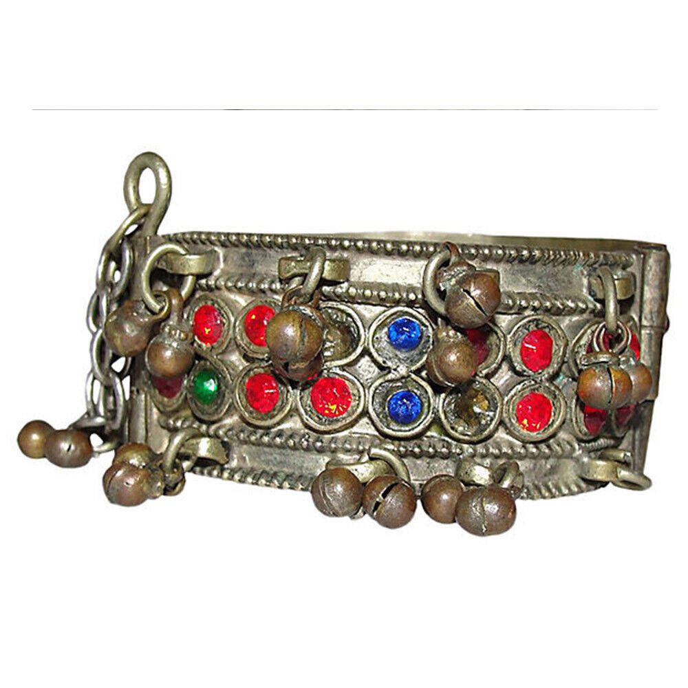 Designer Afghani Hinge Glass Bell Bangle Size ONE SIZE - 4 Thumbnail