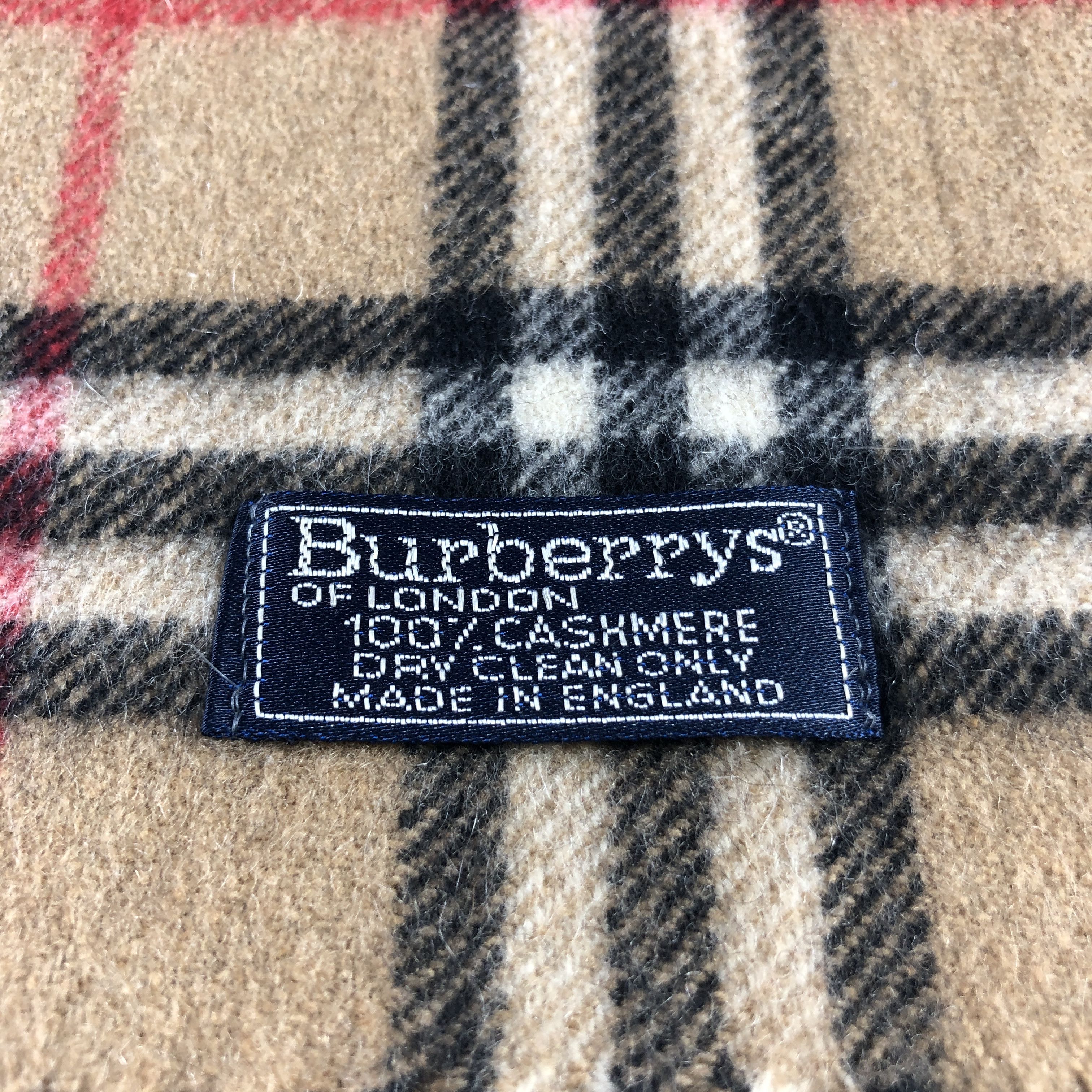 Burberry Burberry Tan Nova Check Cashmere Scarf Muffler V2836 Size ONE SIZE - 5 Thumbnail