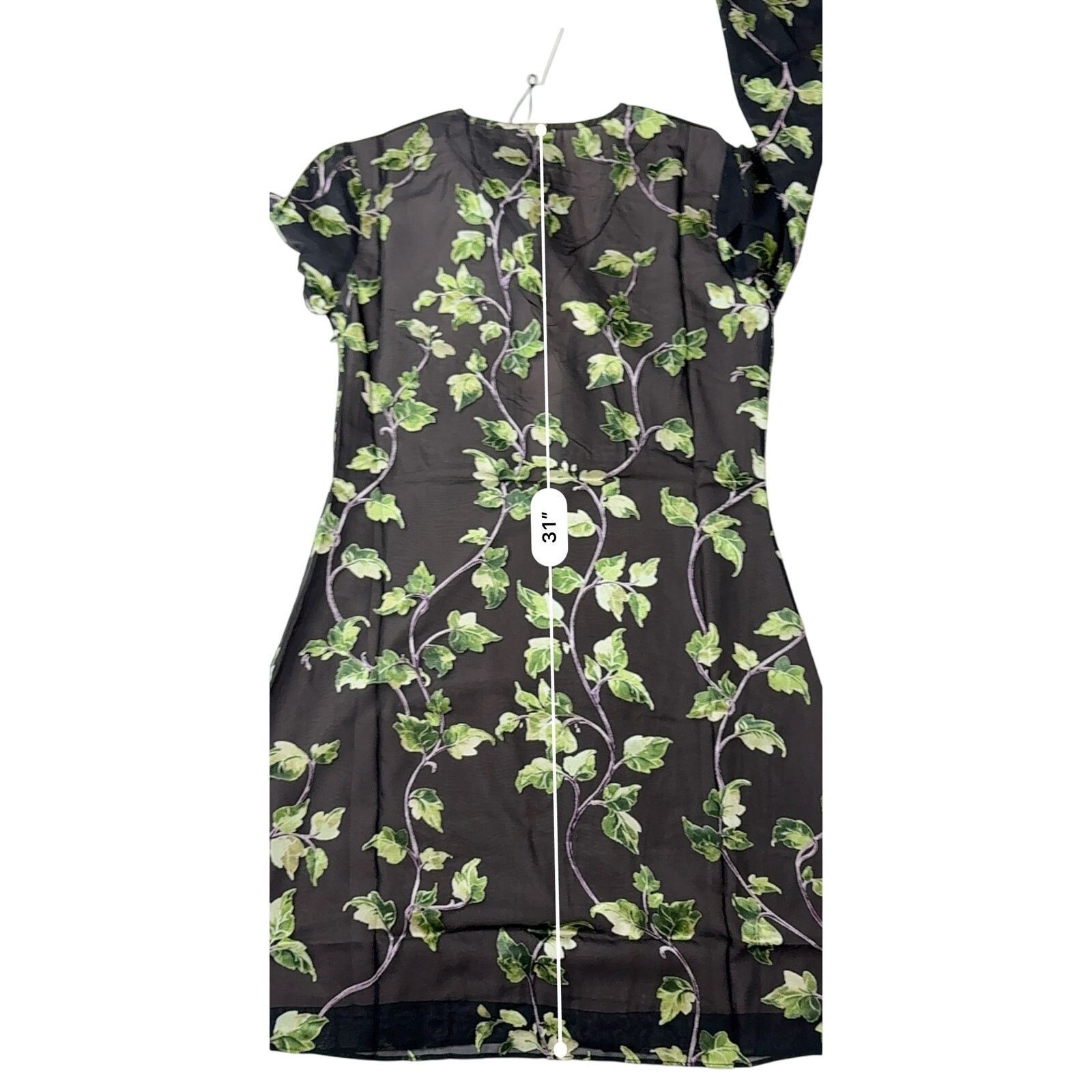 Other Rumored + Revolve Sterling Mini Dress SMALL Ivy Floral Black Size S / US 4 / IT 40 - 9 Thumbnail
