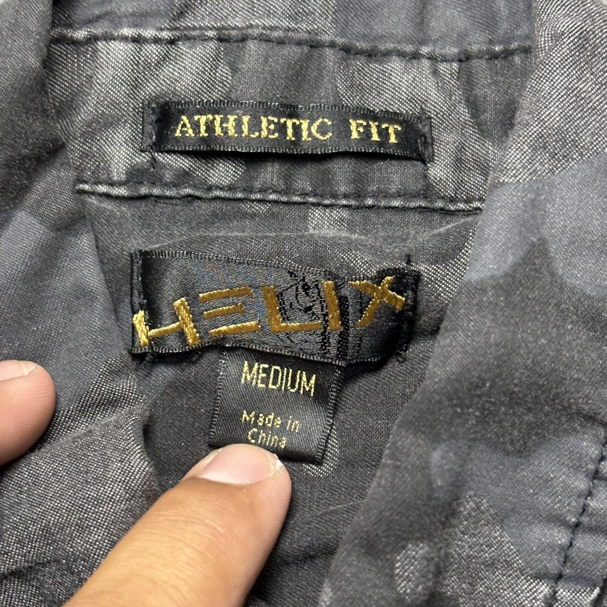 Helix Helix Shirt Men's Medium Camouflage Black Athletic Fit Size US M / EU 48-50 / 2 - 2 Thumbnail