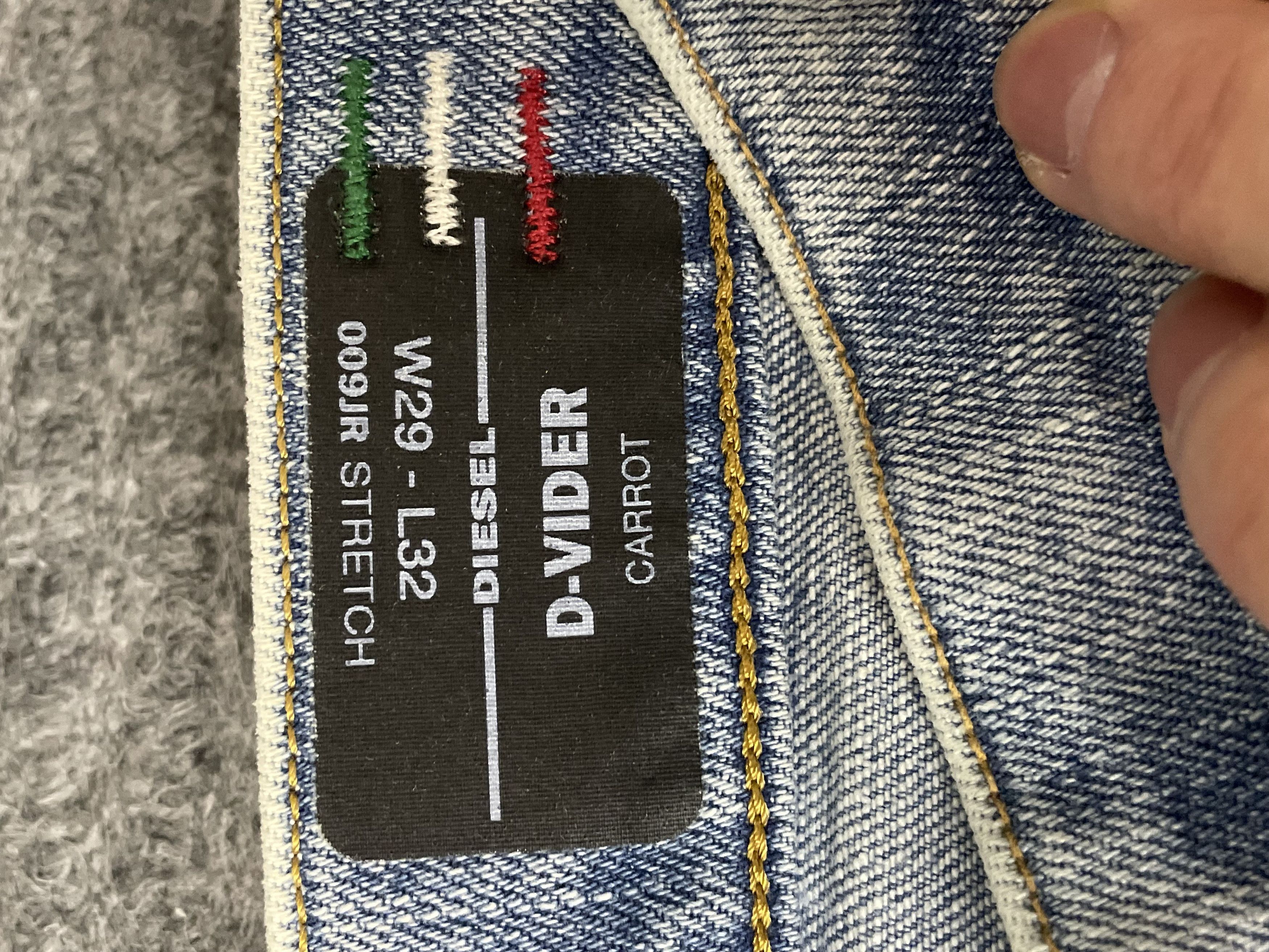 Diesel Diesel D-VIDER distressed denim Size US 29 - 8 Thumbnail