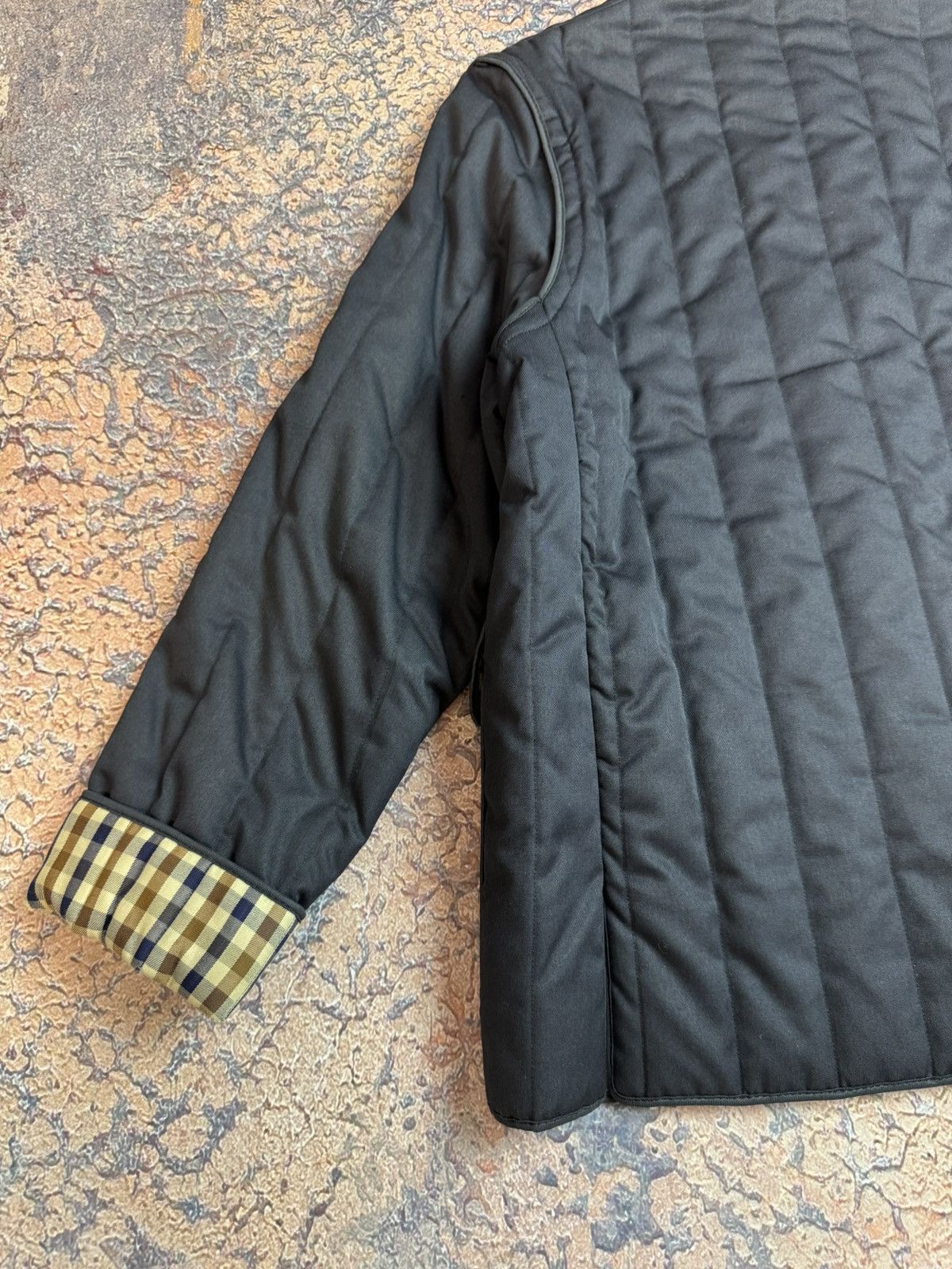 Aquascutum Vintage Aquascutum Checked Pattern Heavy Coat Vest Size L / US 10 / IT 46 - 11 Thumbnail