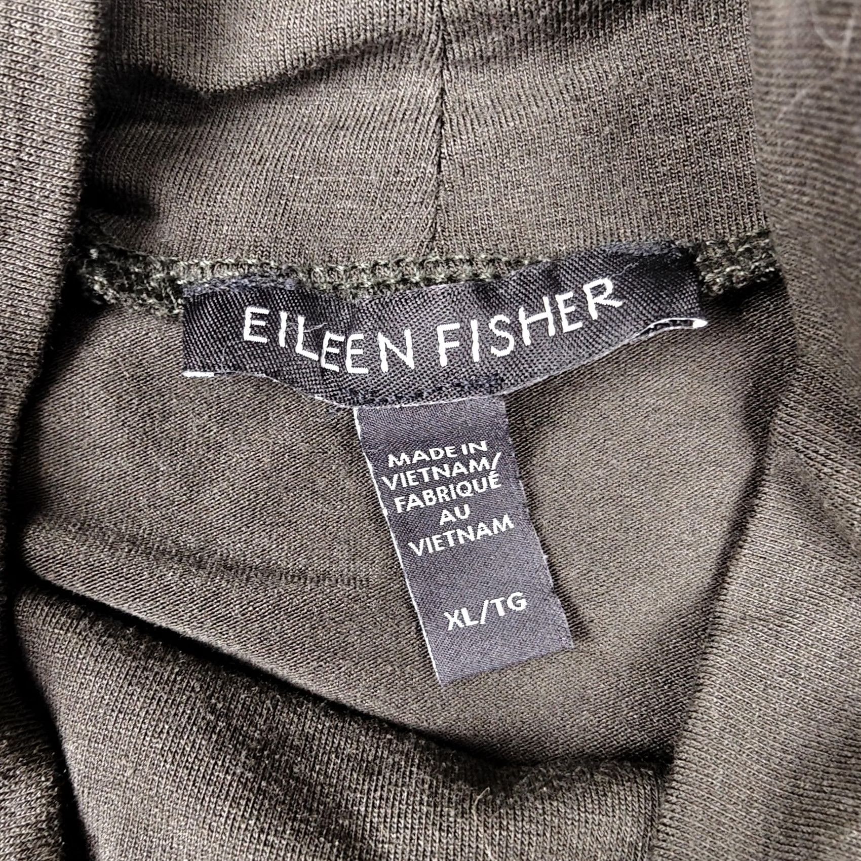 Eileen Fisher Eileen Fisher Shirt Womens XL Green Tencel Turtleneck Long Sleeve Jersey Top Size XL / US 12-14 / IT 48-50 - 2 Thumbnail