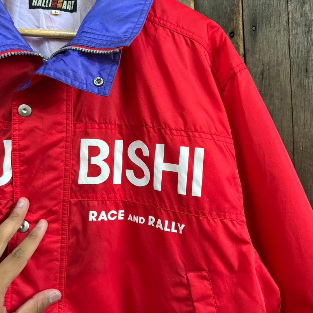 Vintage Vintage Mitsubishi Ralliart Bomber Jacket Size US L / EU 52-54 / 3 - 6 Thumbnail