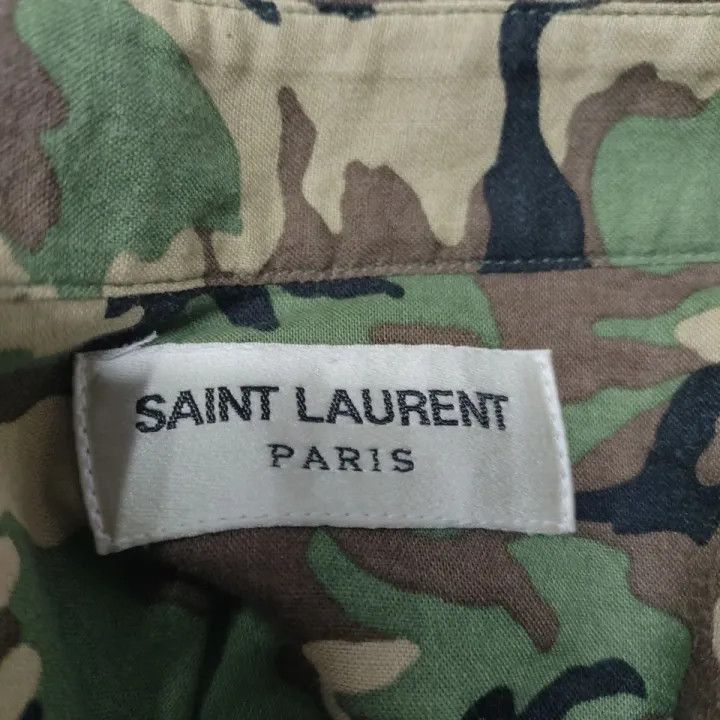 Saint Laurent Paris Saint Laurent Camouflage Long Sleeve Shirt-2507 Size US M / EU 48-50 / 2 - 1 Thumbnail