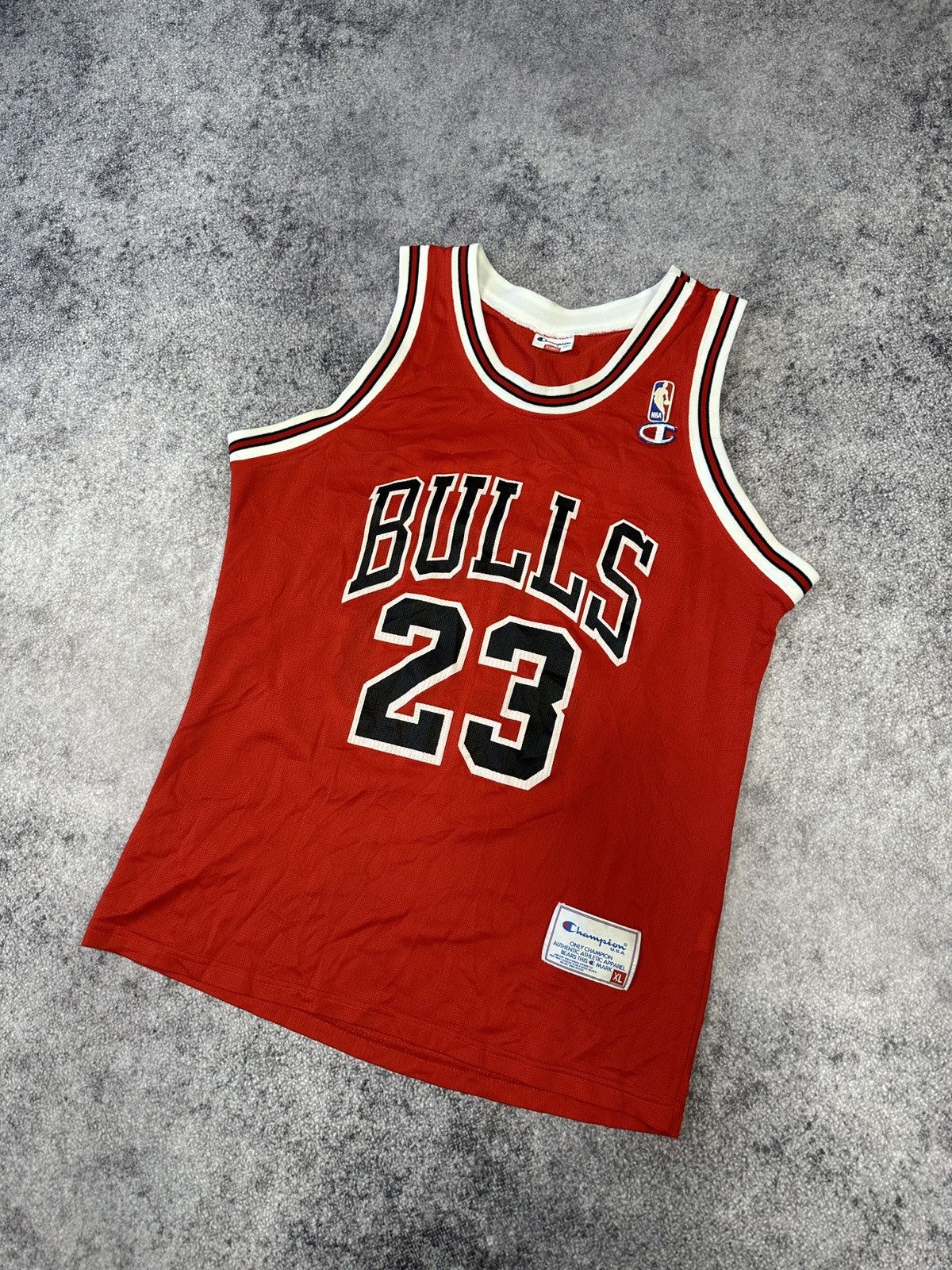 Champion Vintage NBA Champion Chicago Bulls 23 Jordan Jersey Rare XL Size US XL / EU 56 / 4 - 1 Thumbnail
