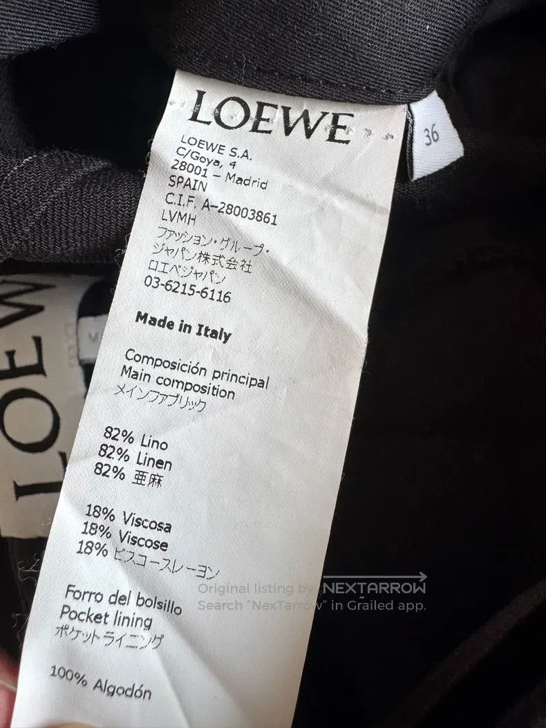 Loewe Loewe High-Waisted Flared Leg Long Trousers Size 24" / US 00 / IT 34 - 4 Thumbnail