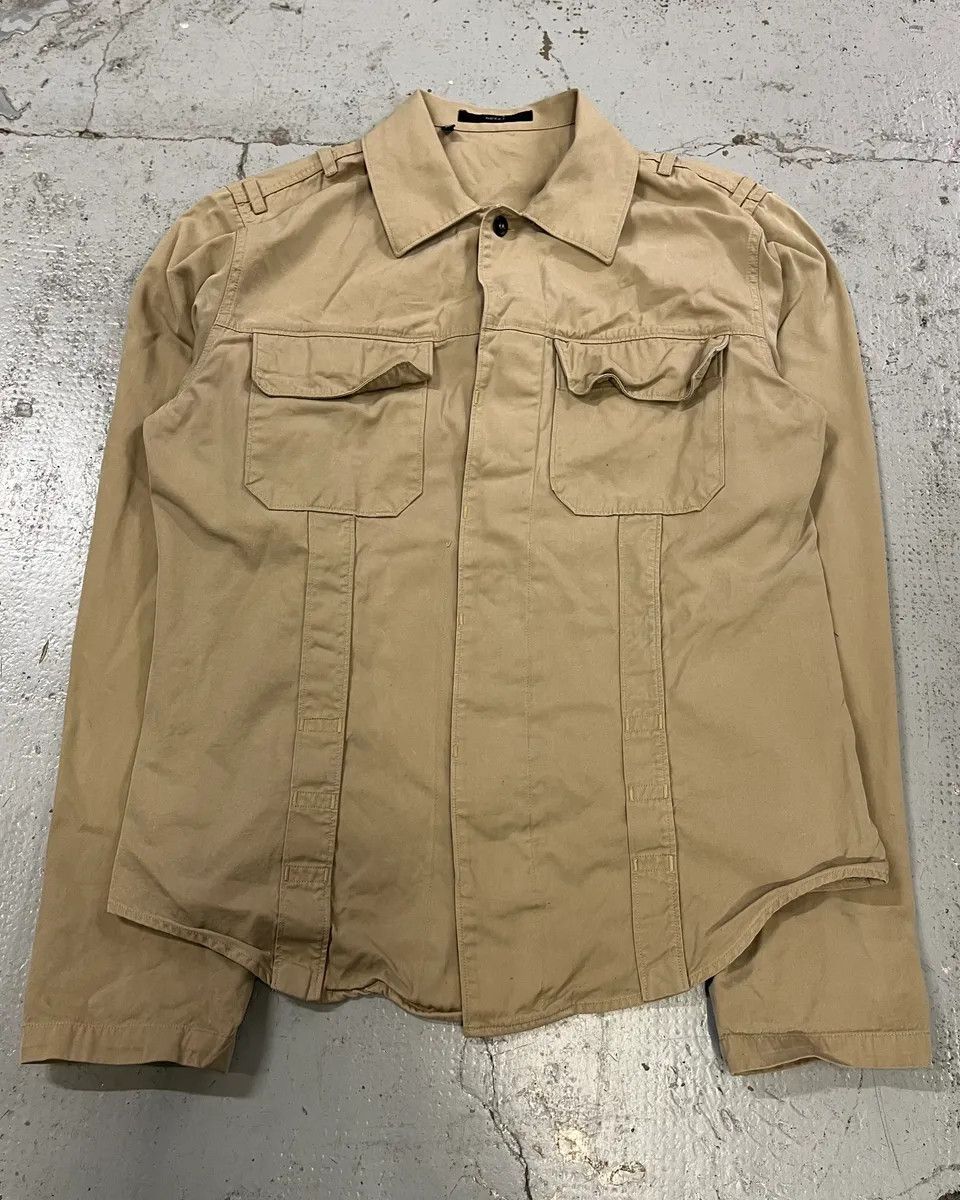 Gucci SS1999 Gucci Beige Cargo Shirt by Tom Ford Size US M / EU 48-50 / 2 - 5 Thumbnail