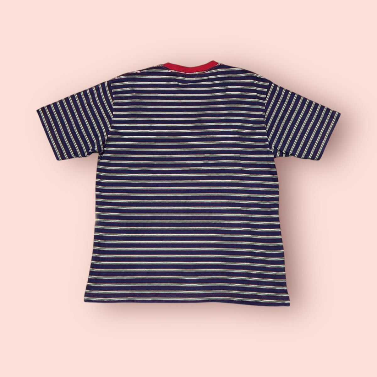 Japanese Brand × Jun Takahashi × Uniqlo VINTAGE 90s/Y2K UNIQLO PURPLE STRIPED TEE Size US L / EU 52-54 / 3 - 2 Thumbnail