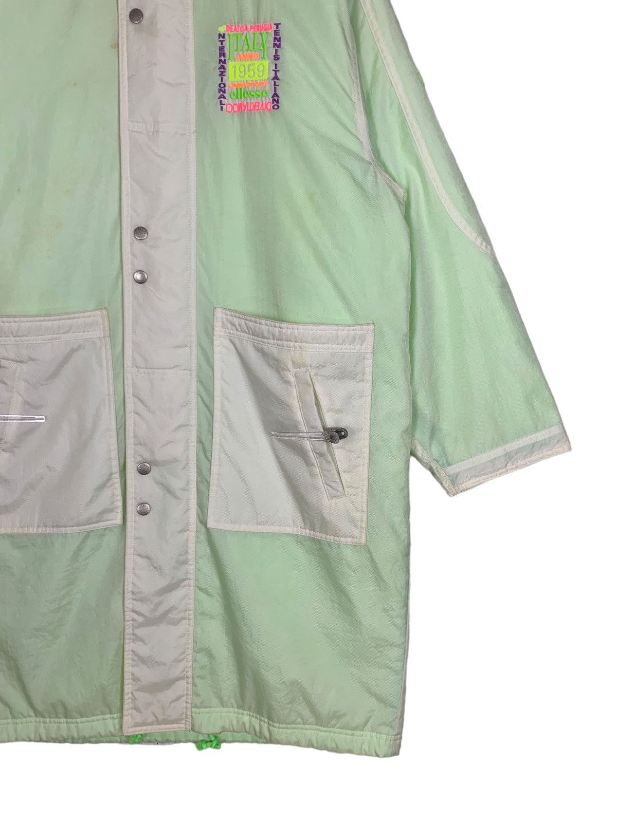 Ellesse Ellesse Italy Tennis Sportswear Long Button Jacket Hoodies Size US L / EU 52-54 / 3 - 6 Thumbnail