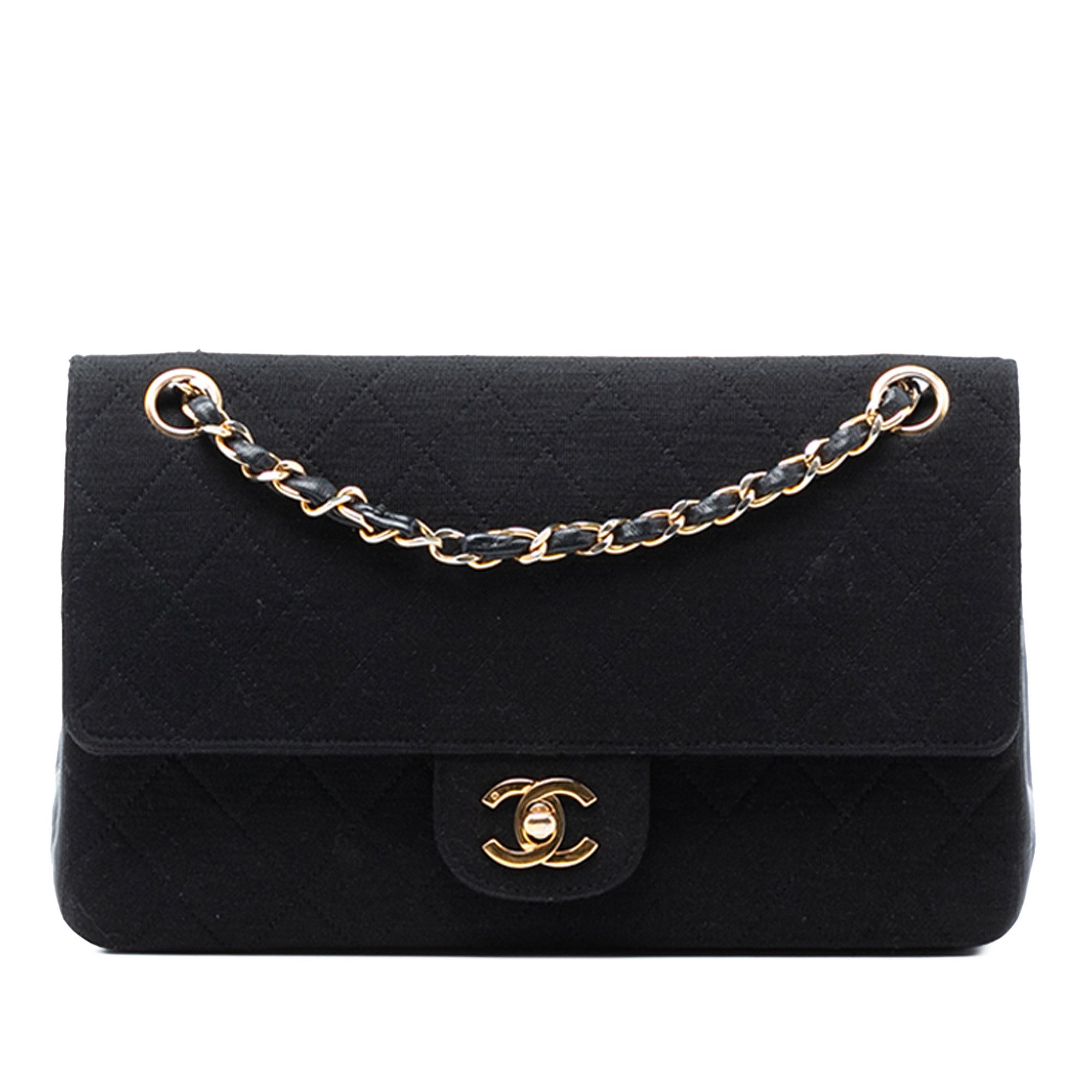 Chanel Chanel Medium Classic Jersey Double Flap Size ONE SIZE - 1 Thumbnail
