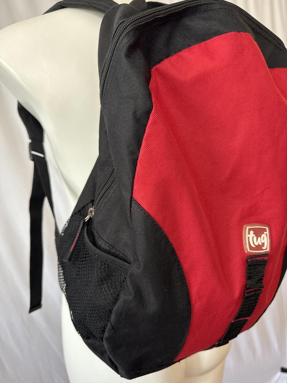 Designer Stylish Tug Red & Black Backpack - Versatile & Durable Size ONE SIZE - 3 Thumbnail