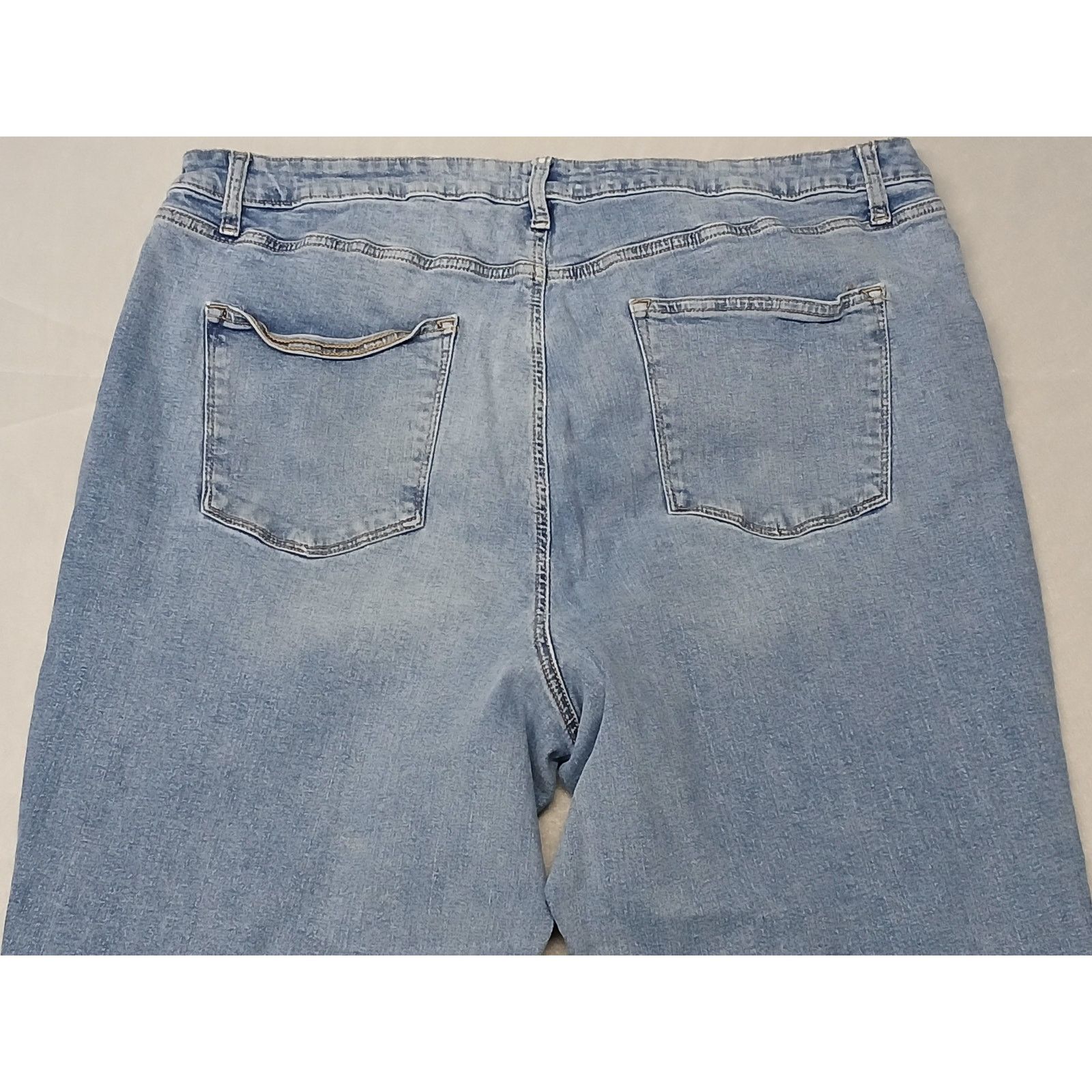 Sonoma Sonoma (22W) High Rise Straight Cotton Blue Denim Jeans Size 22" - 4 Thumbnail