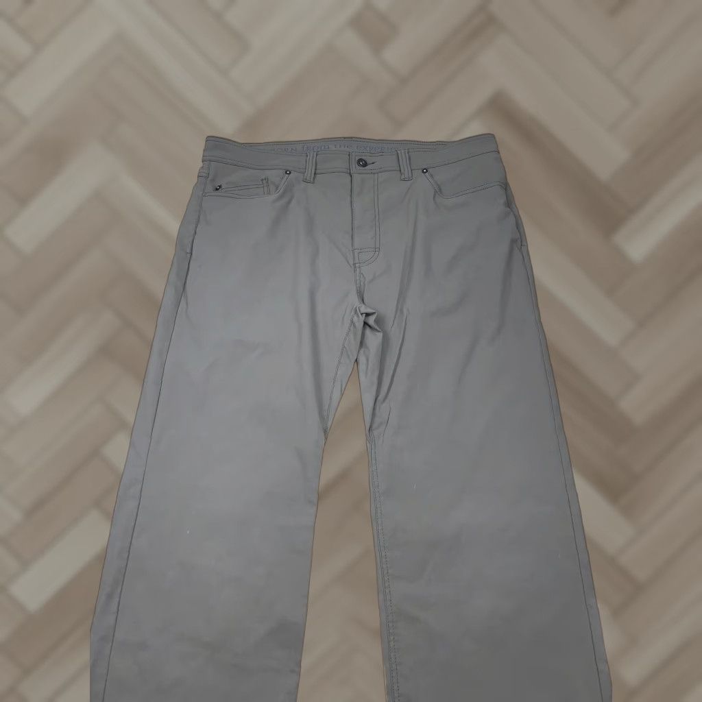 Prana prAna Breathe Zion Brion Slim Fit Mens Pants 38x29.5 Khaki Outdoor Hiking Beige Khakis Slimming Mens Size US 38 / EU 54 - 1 Thumbnail
