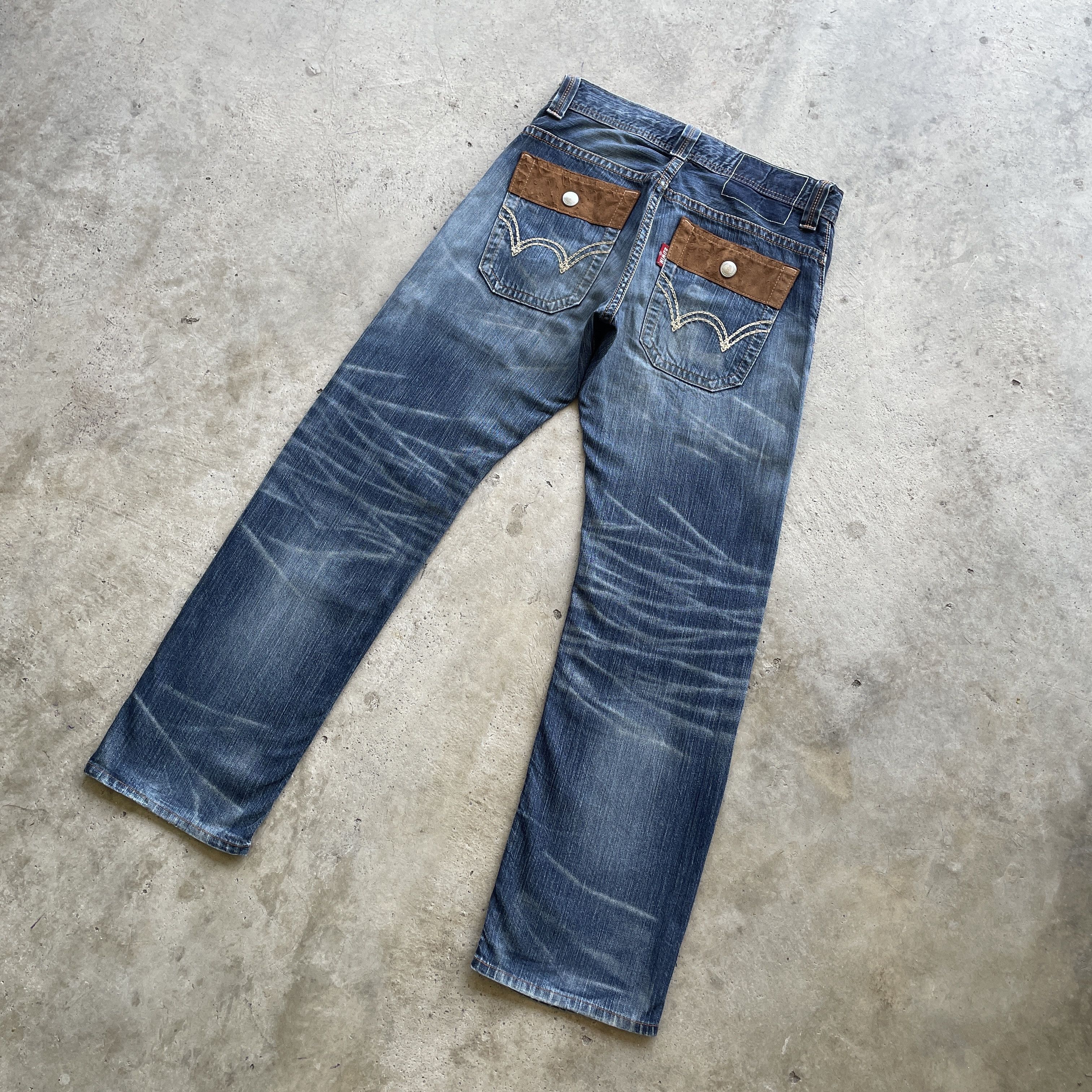 Edwin W32x31 Vintage Edwin Jeans Distressed Faded Denim Pants Size US 32 / EU 48 - 2 Thumbnail