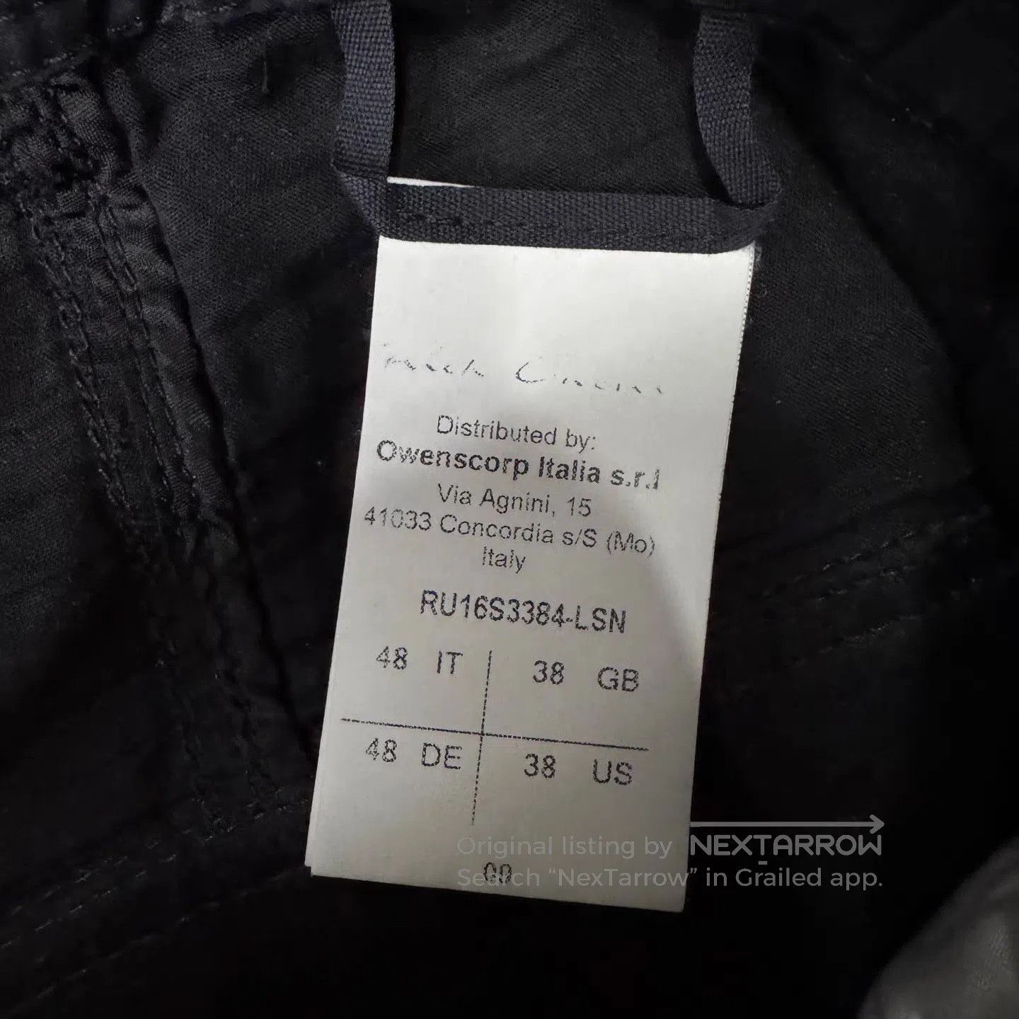 Rick Owens Black Textured Drawstring Shorts. Size US 36 / EU 52 - 3 Thumbnail