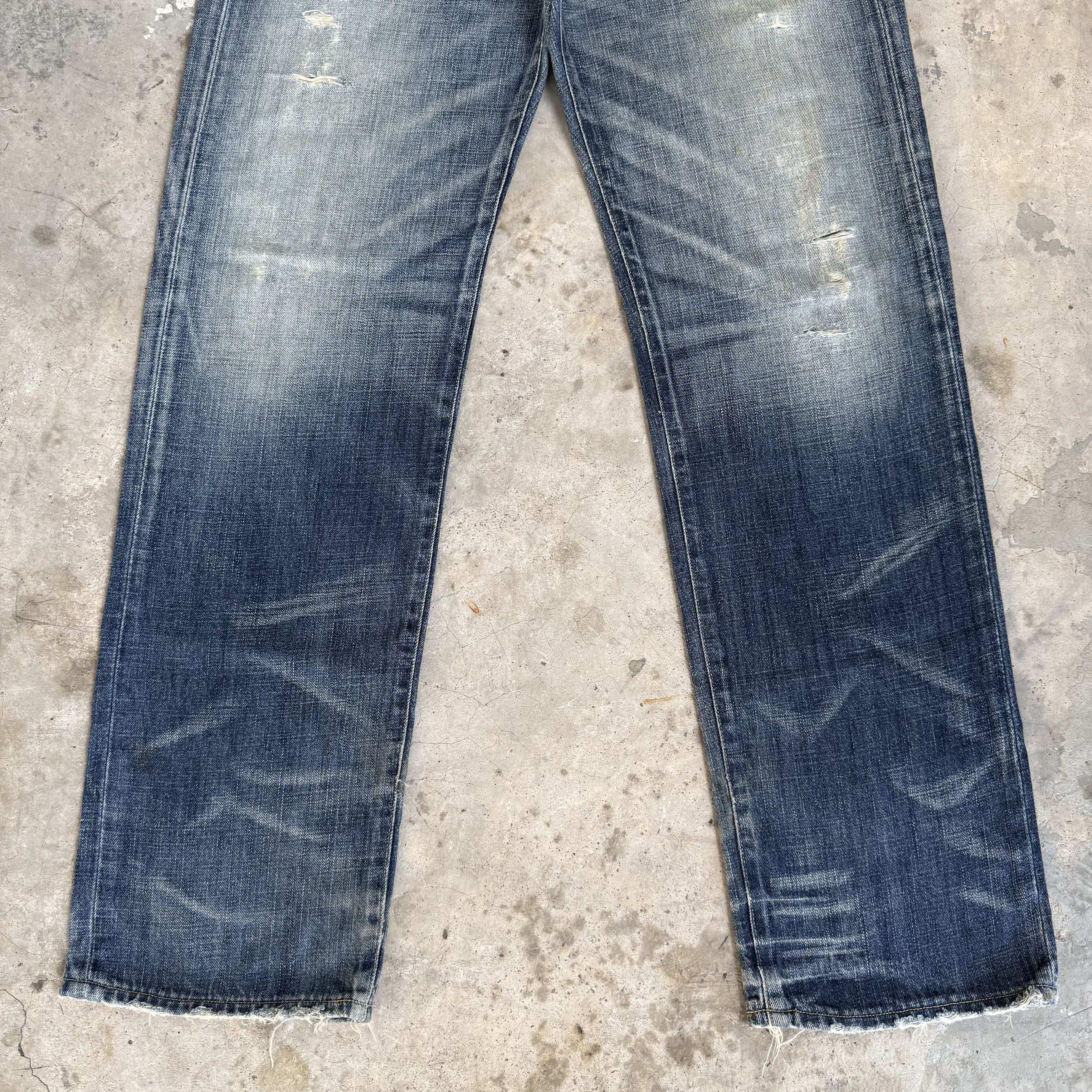 Levi's Vintage Clothing Vintage Levi's 553 Stone Wash Faded Denim Jeans Size US 33 - 3 Thumbnail