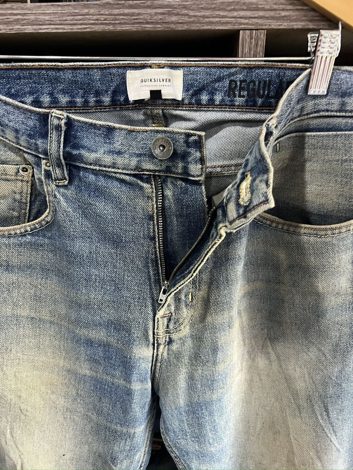Quiksilver 🔥Rare Quiksilver Distressed Denim Size US 35 - 12 Thumbnail