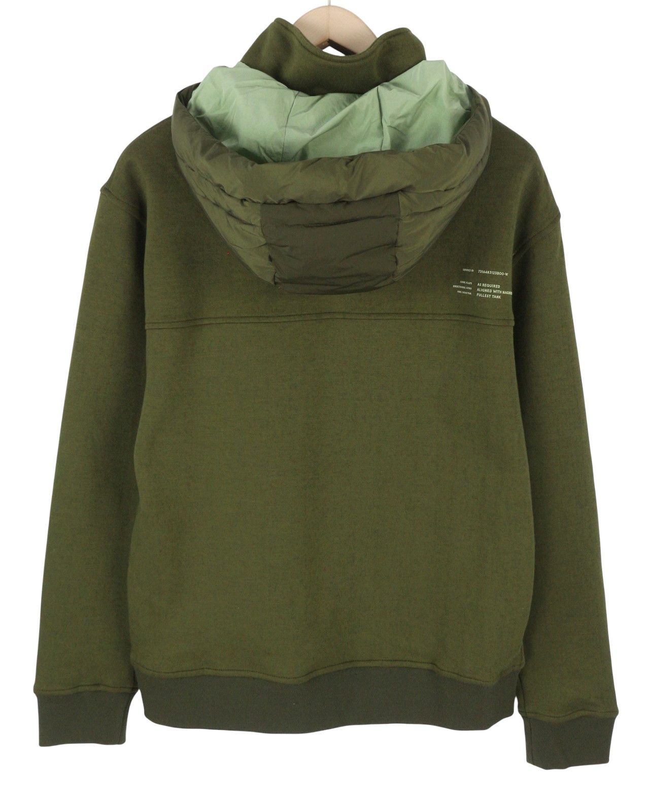 Scotch & Soda M Green Padded Hood Half Zip Hoodie 88557 Size US M / EU 48-50 / 2 - 2 Thumbnail