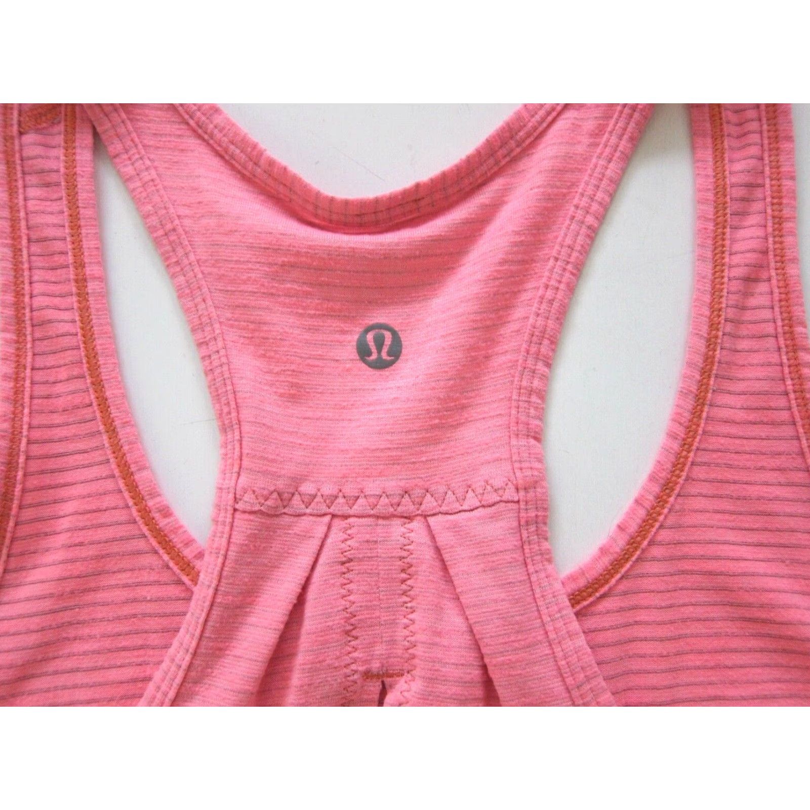 Lululemon Lululemon Pink Grey Striped Stretch Lightweight Jersey Tank Top Blouse S-M Size M / US 6-8 / IT 42-44 - 3 Thumbnail