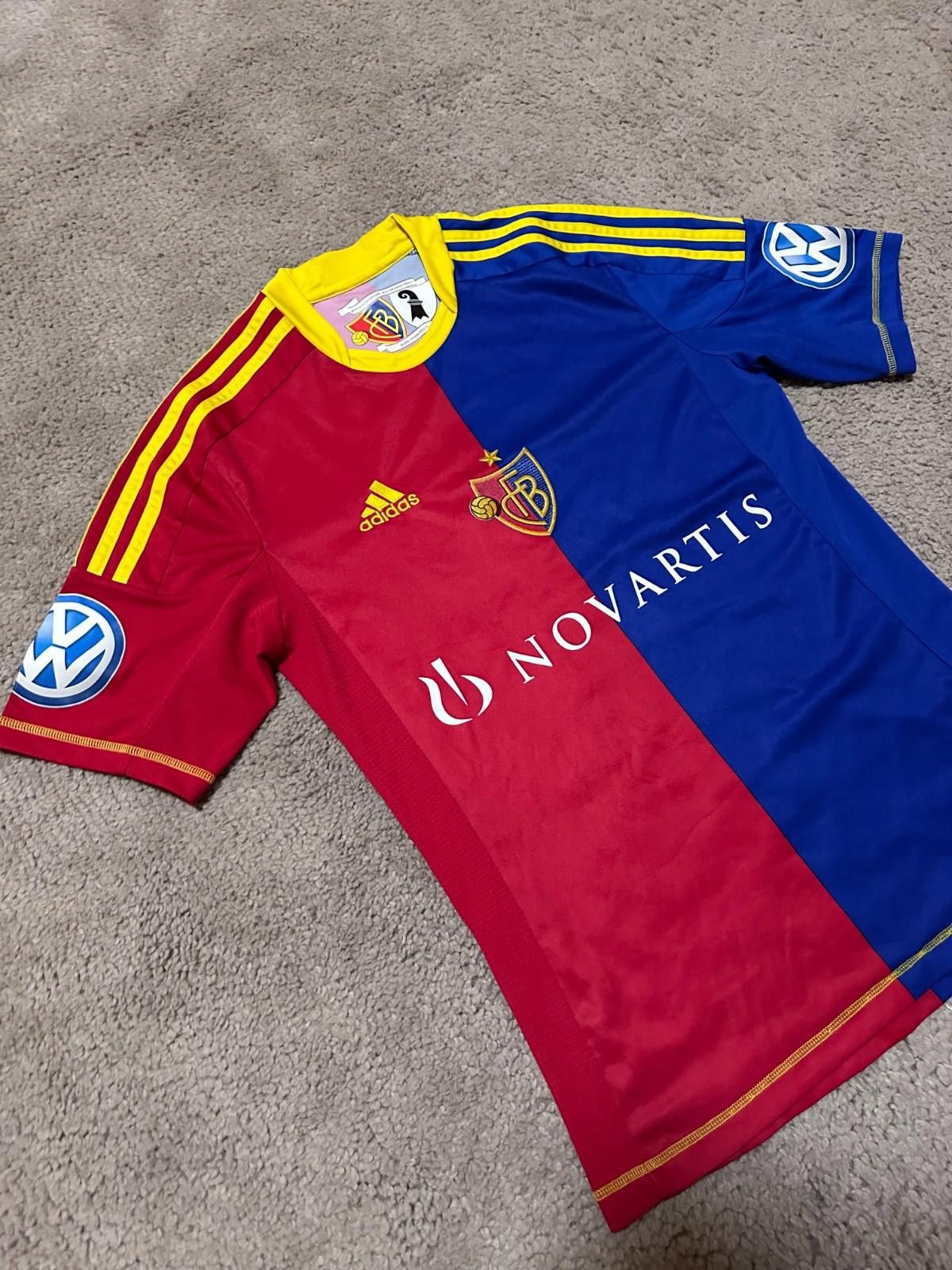 Adidas #4 P.DEGEN BASEL 2012 2013 HOME FOOTBALL SOCCER SHIRT JERSEY Size US S / EU 44-46 / 1 - 3 Thumbnail