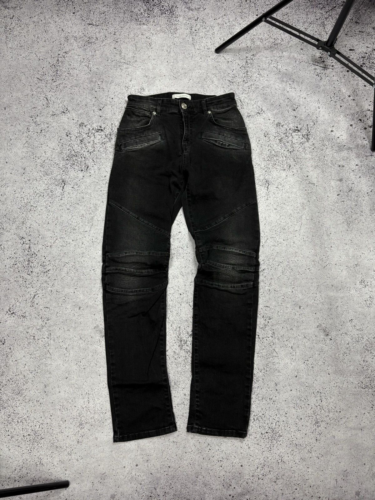 Pierre Balmain Balmain washed jeans , double knee style, slim-fit Size 25" / US 0 / IT 36 - 1 Thumbnail
