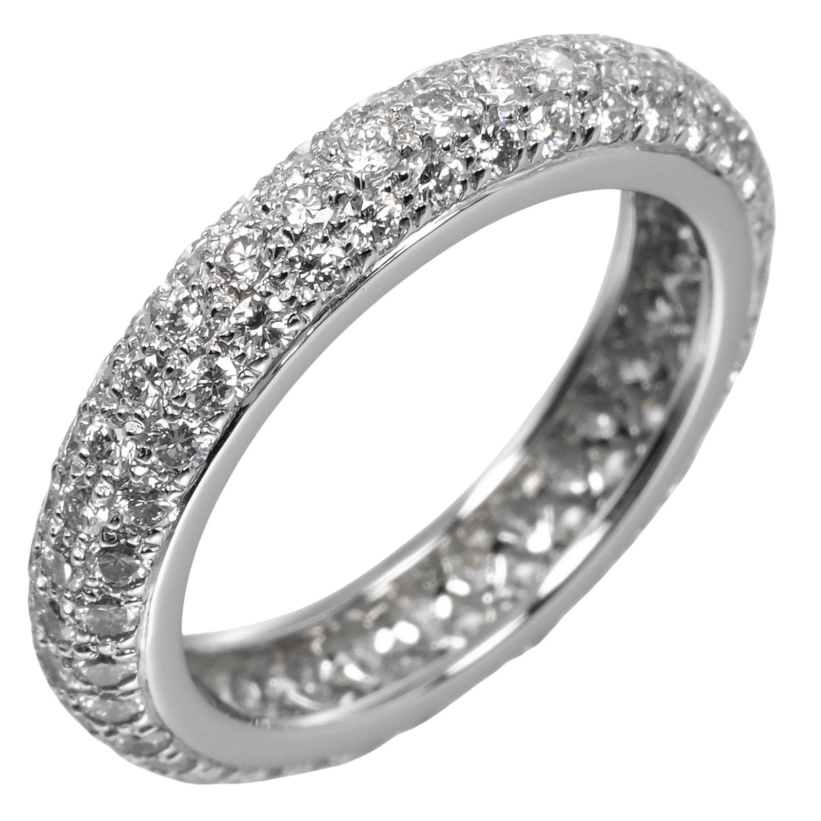 Cartier Cartier Mimi Full Pave Band Ring Platinum with Diamonds Size ONE SIZE - 1 Thumbnail