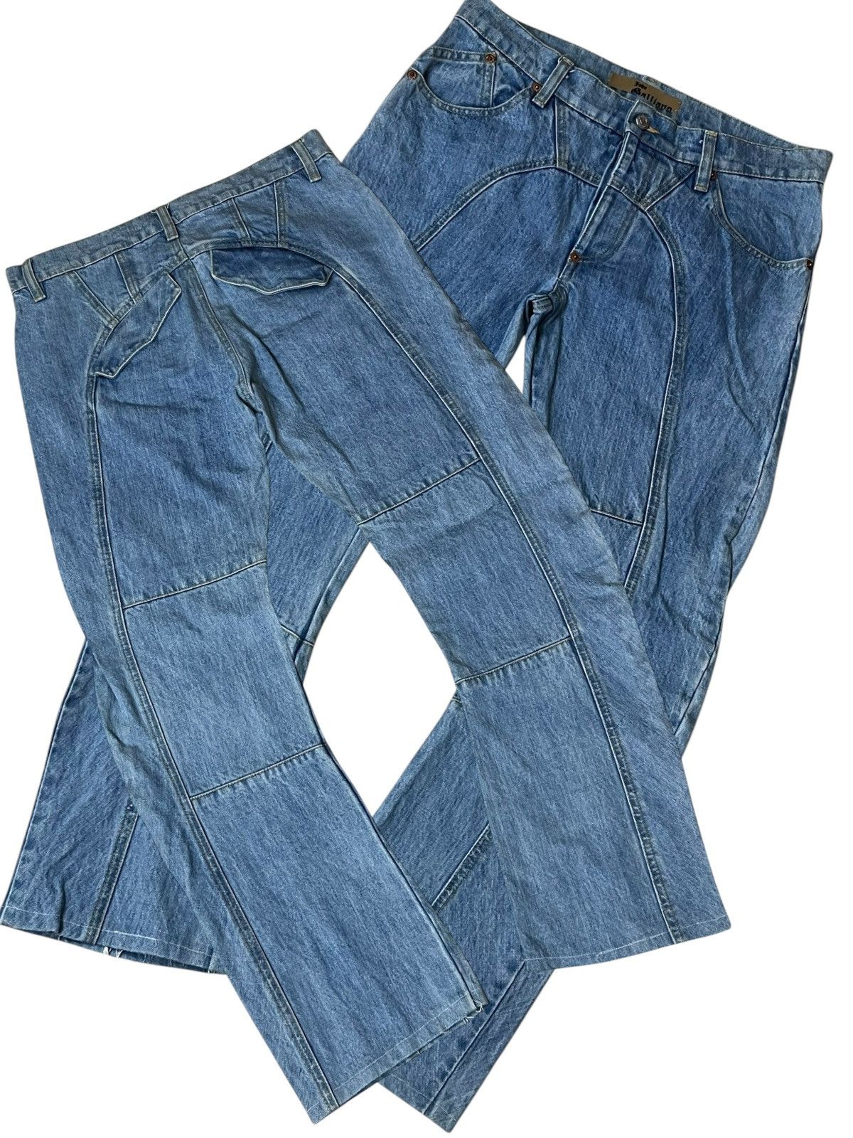 John Galliano JOHN GALLIANO MADE IN ITALY CURVE LEG JEANS Size US 31 - 1 Thumbnail