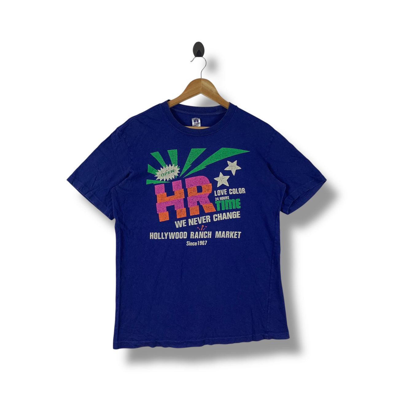 HOLLYWOOD RANCH MARKET × Japanese Brand HR MARKET we never close spellout Japanese brand tee Size US L / EU 52-54 / 3 - 1 Thumbnail