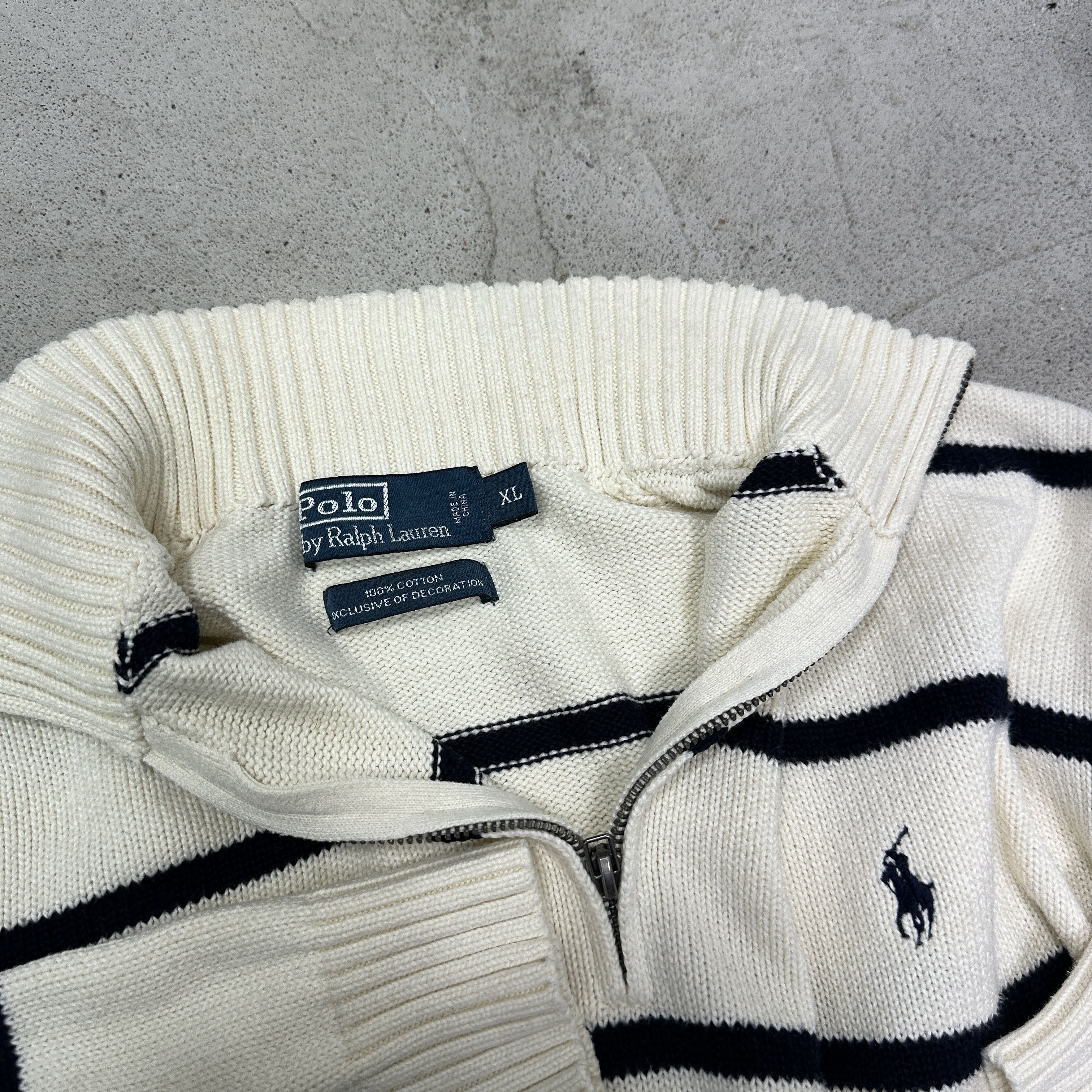 Polo Ralph Lauren Vintage Streetwear Striped Polo Ralph Lauren Sweater Y2K Size US XL / EU 56 / 4 - 3 Thumbnail