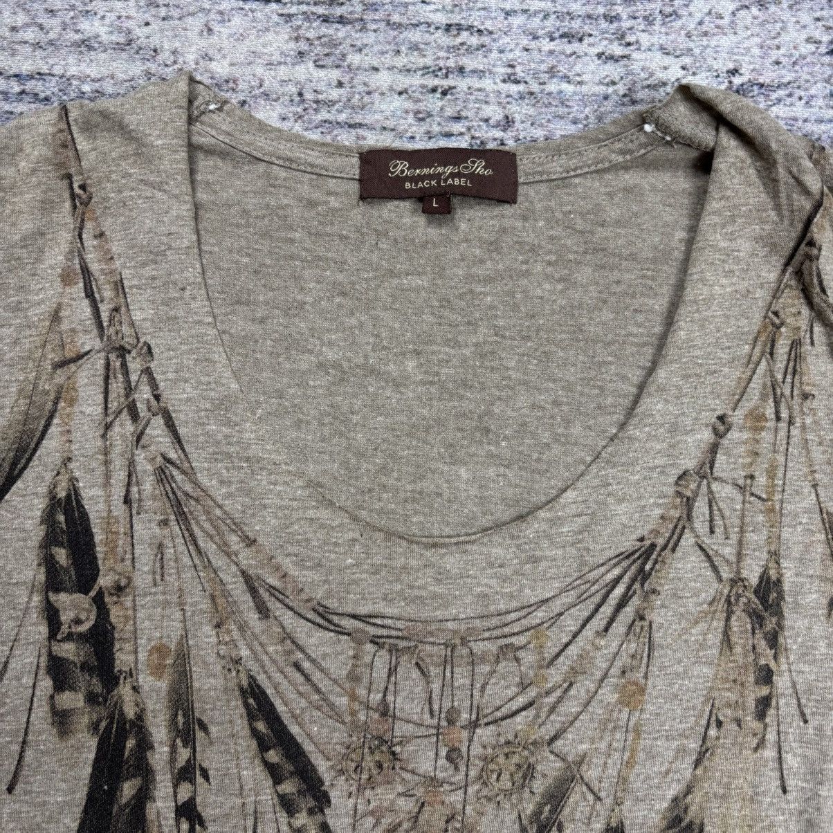 GOA 2000s Berning-sho - Feather Of Heaven V-Neck Tee Size US M / EU 48-50 / 2 - 9 Thumbnail