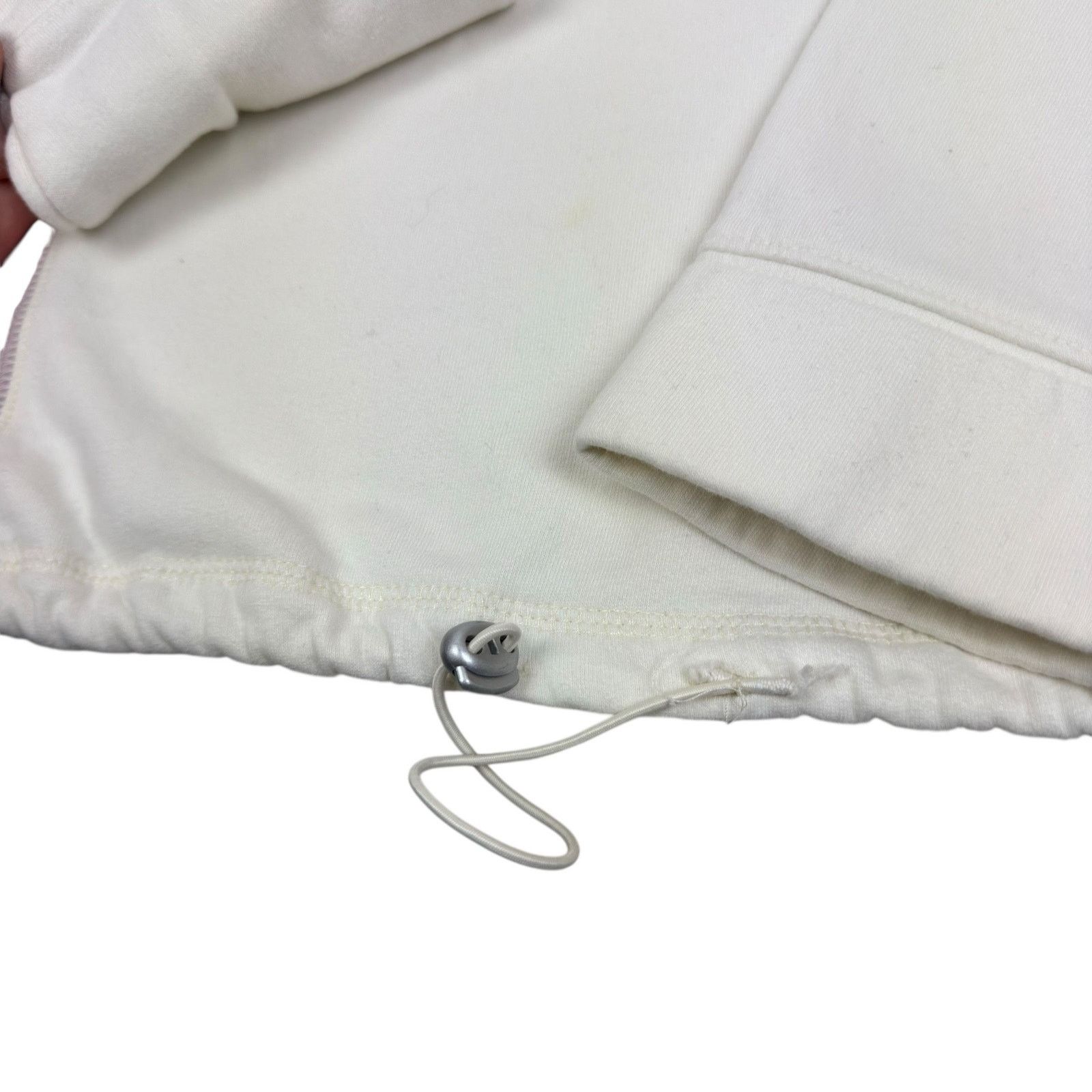 Nike Nike White Fleece Lined Swoosh Pullover Sweatshirt Large Size L / US 10 / IT 46 - 7 Thumbnail