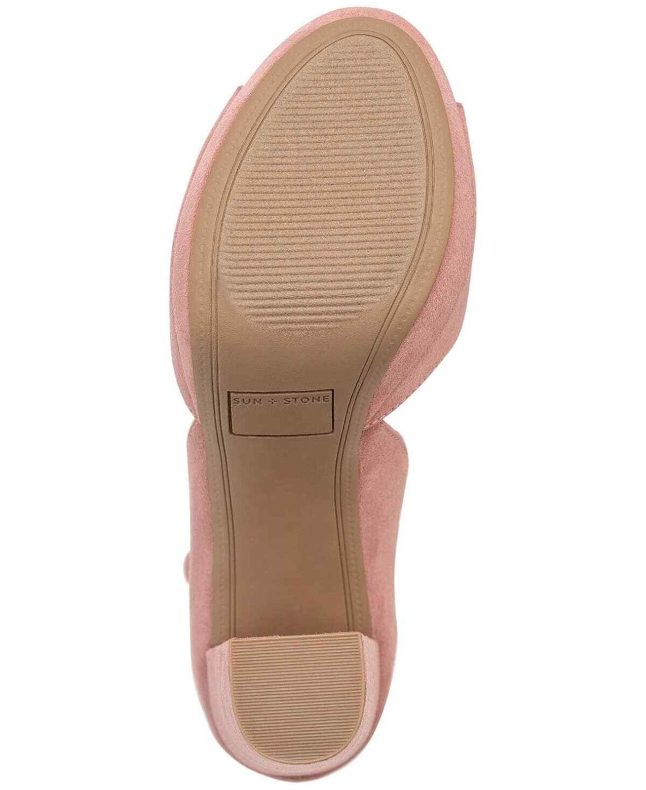 Other Sun + Stone Mauve Reeta Block-Heel Platform Sandals Size US 11 / IT 41 - 5 Thumbnail