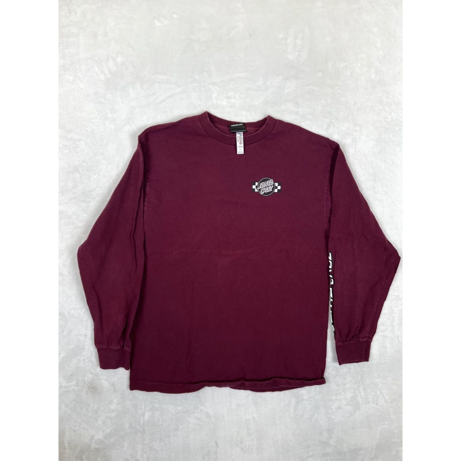Vintage VINTAGE Santa Cruz T-Shirt Long Sleeve Regular Size M Red Double-Sided 90s California Men Size US M / EU 48-50 / 2 - 2 Thumbnail