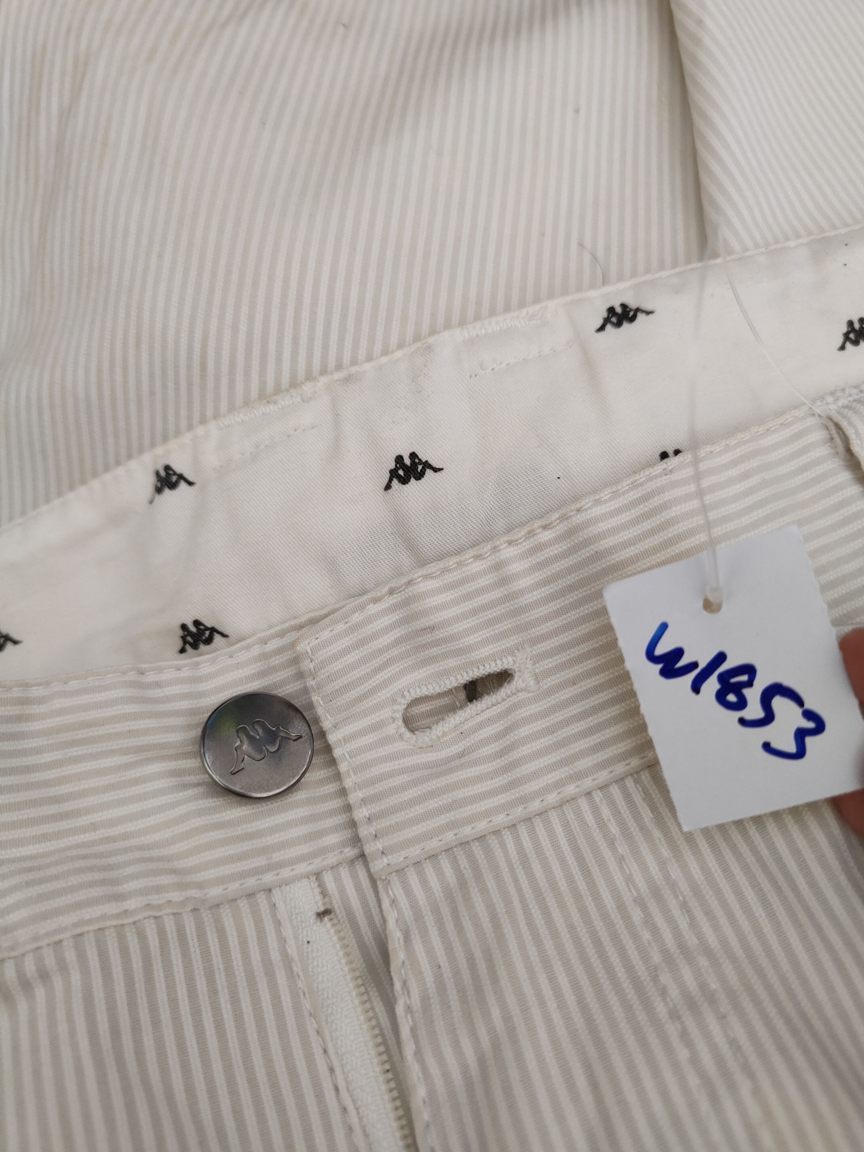 Kappa Kappa White Multipocket Tactical Cargo Pants #W1853 Size US 35 - 17 Thumbnail