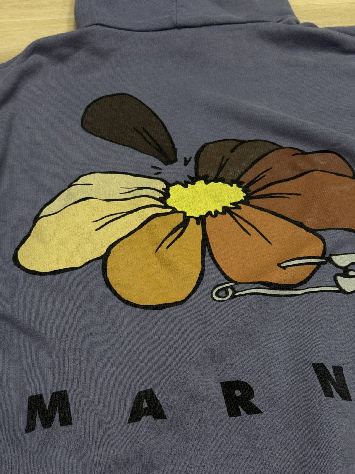 Marni Marni Flower Logo Hoodie Size US XXL / EU 58 / 5 - 2 Thumbnail